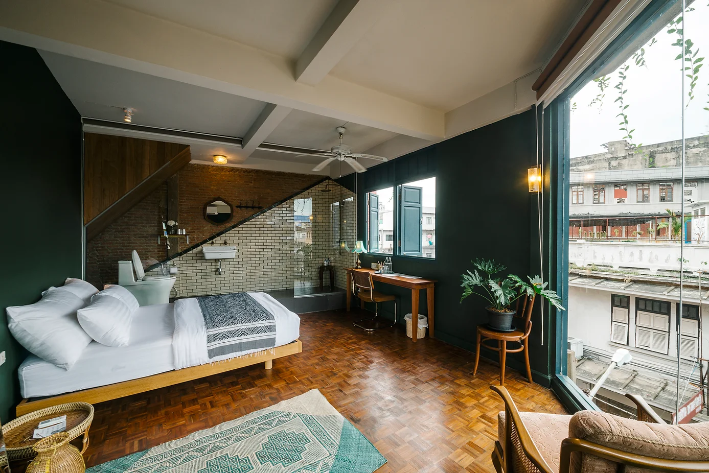 The best hotels in Bangkok | a contemporary airy bedroom at Bao Hao