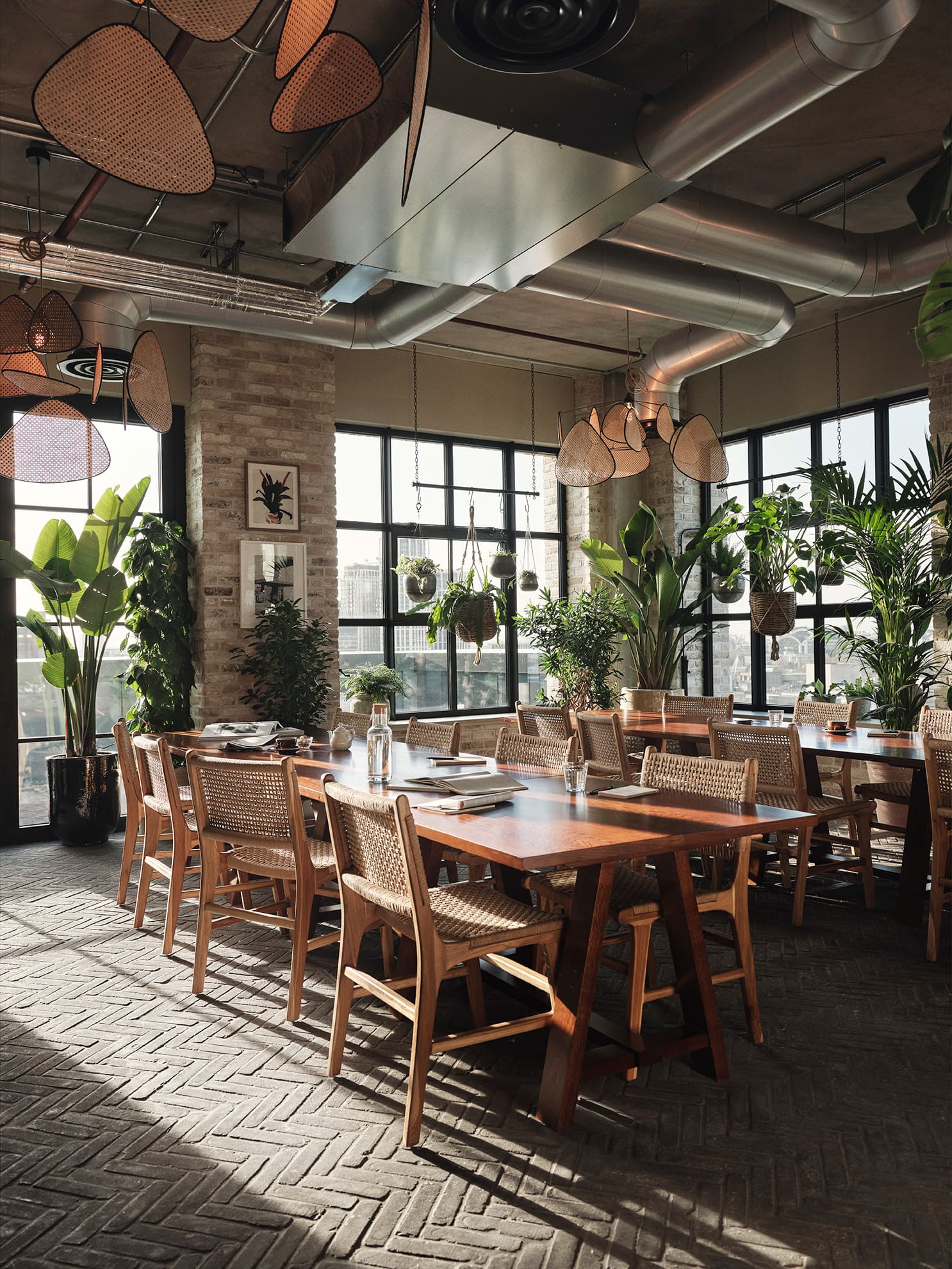 The best places for remote working in London | The winter garden at Hoxton Southwark's co-working space