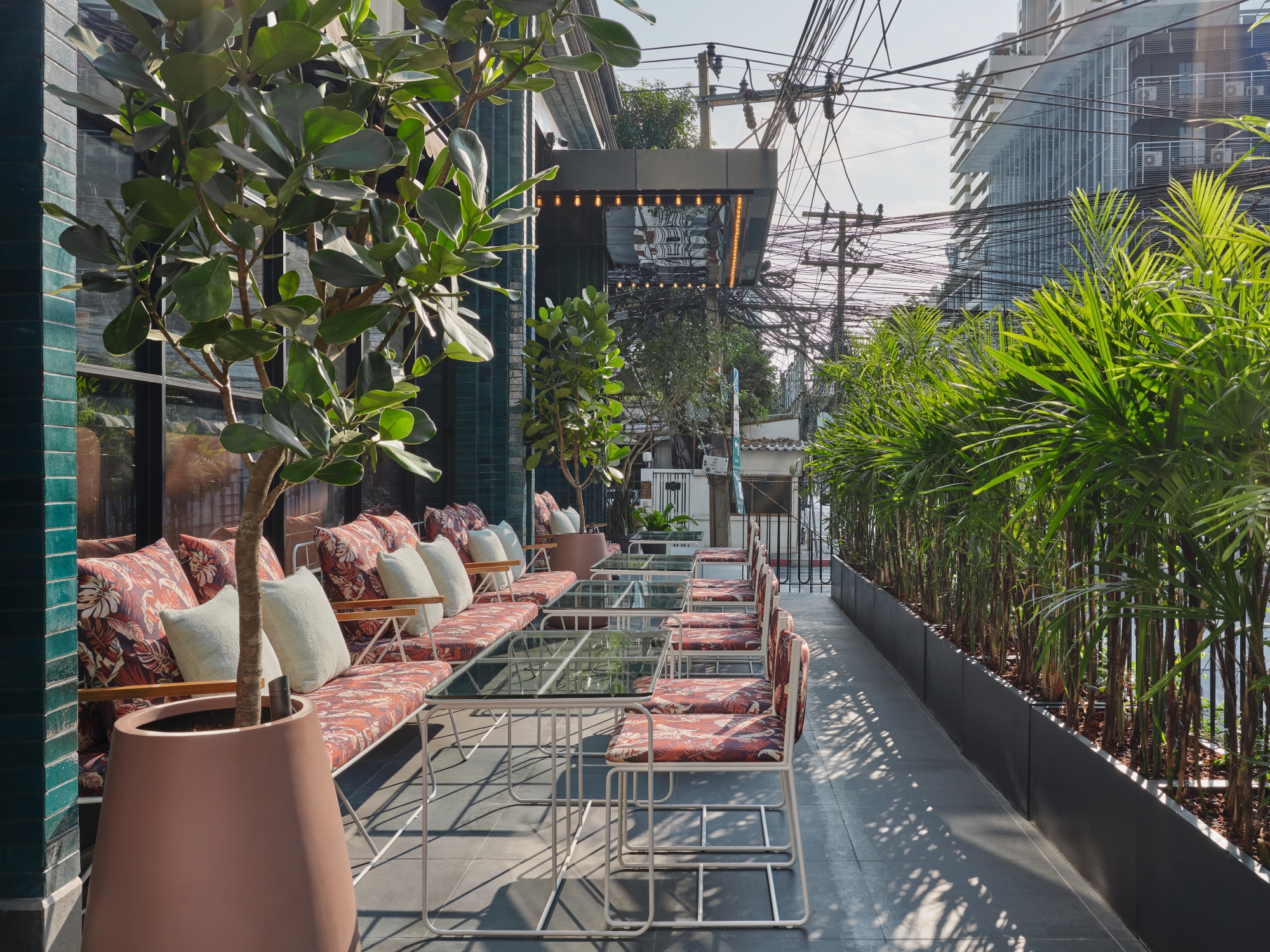 The best boutique hotels in Bangkok | the outdoor terrace at Public House