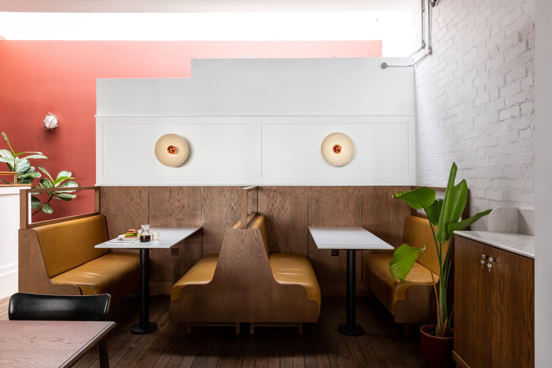 Best places to work in London | An interior view of Prufrock, a cafe on Leather Lane in London.