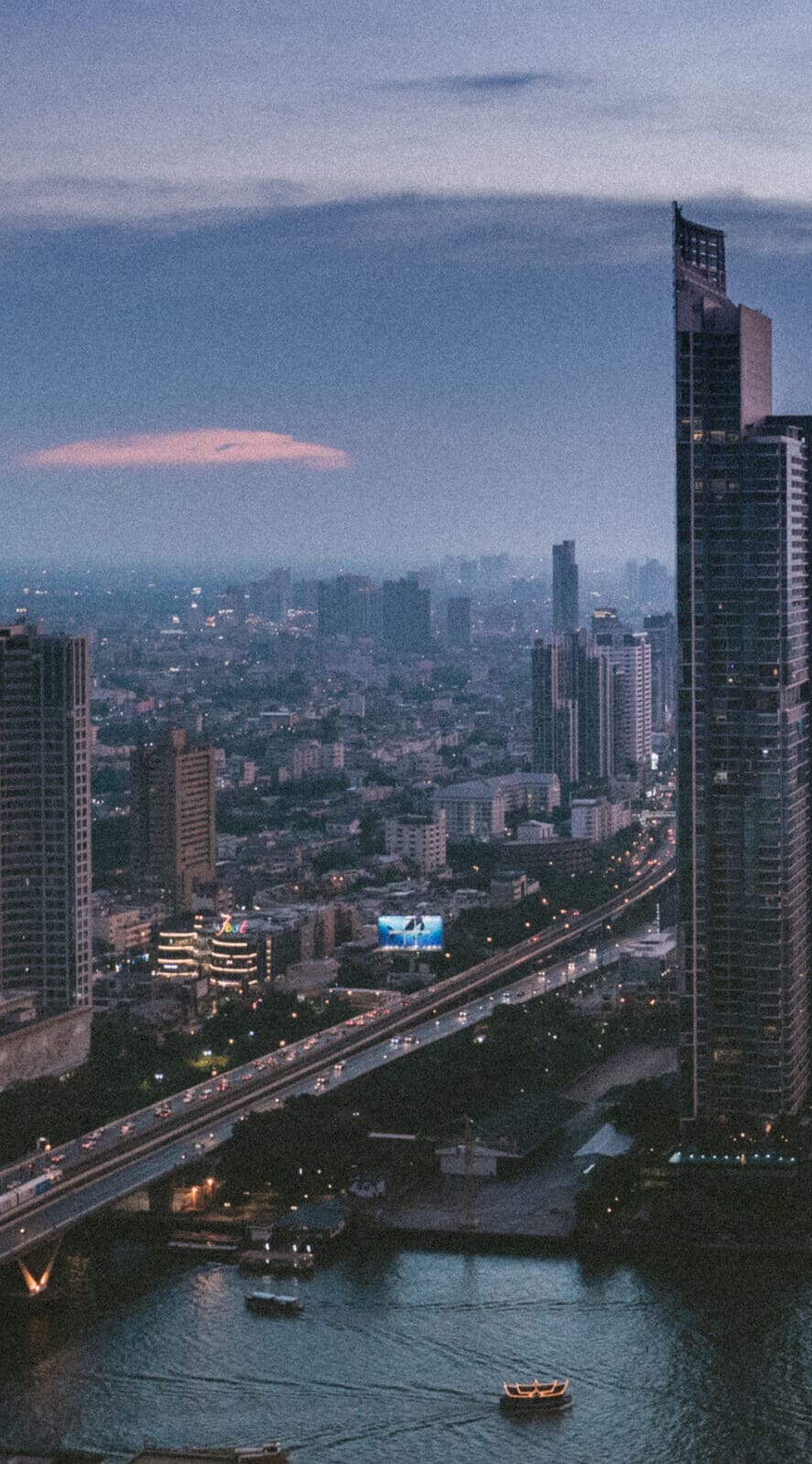 Bangkok City Guide | Wide shot of Bangkok at dusk