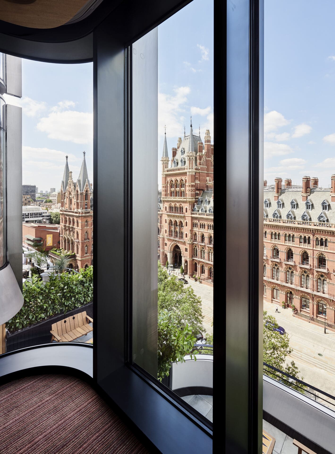 Best hotels London | A corner room at The Standard, with floor-to-ceiling views over St Pancras Station