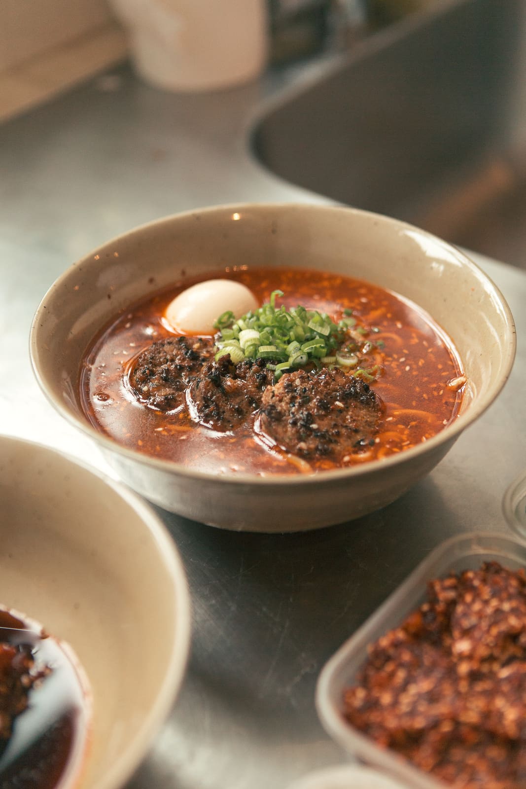 A steaming bowl of noodles at Supa Ya Ramen in Dalston, London