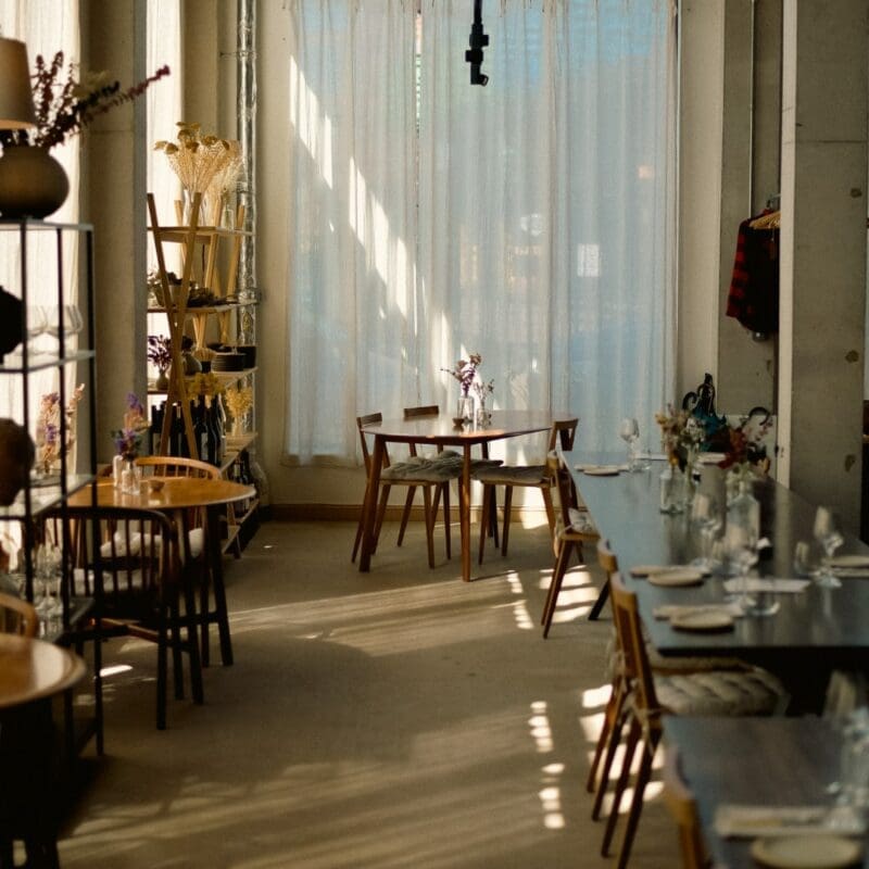 Light-dapped interiors at The Water House Project in Bethnal Green, London