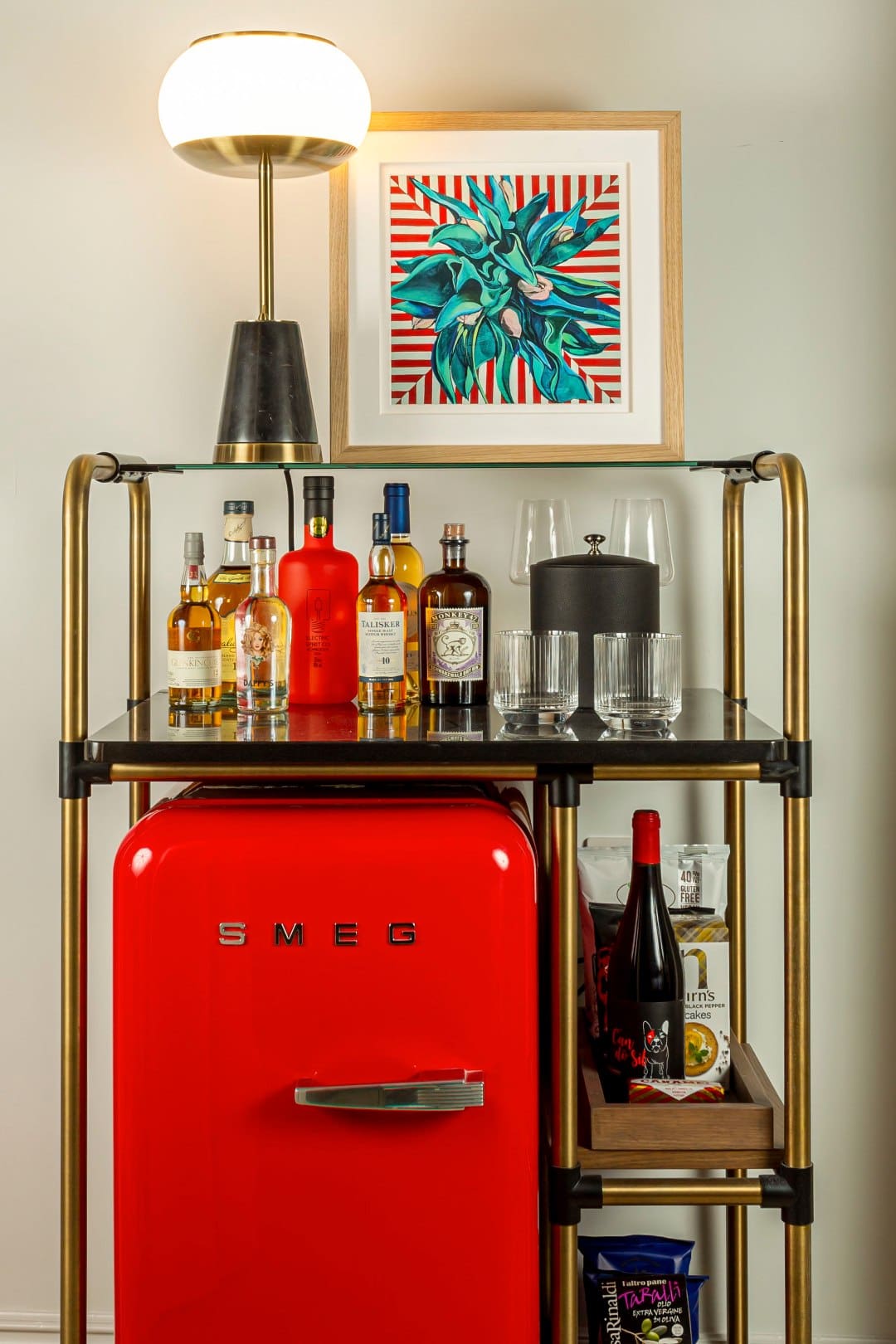 The Smeg fridge mini bar at Virgin Hotels London-Shoreditch