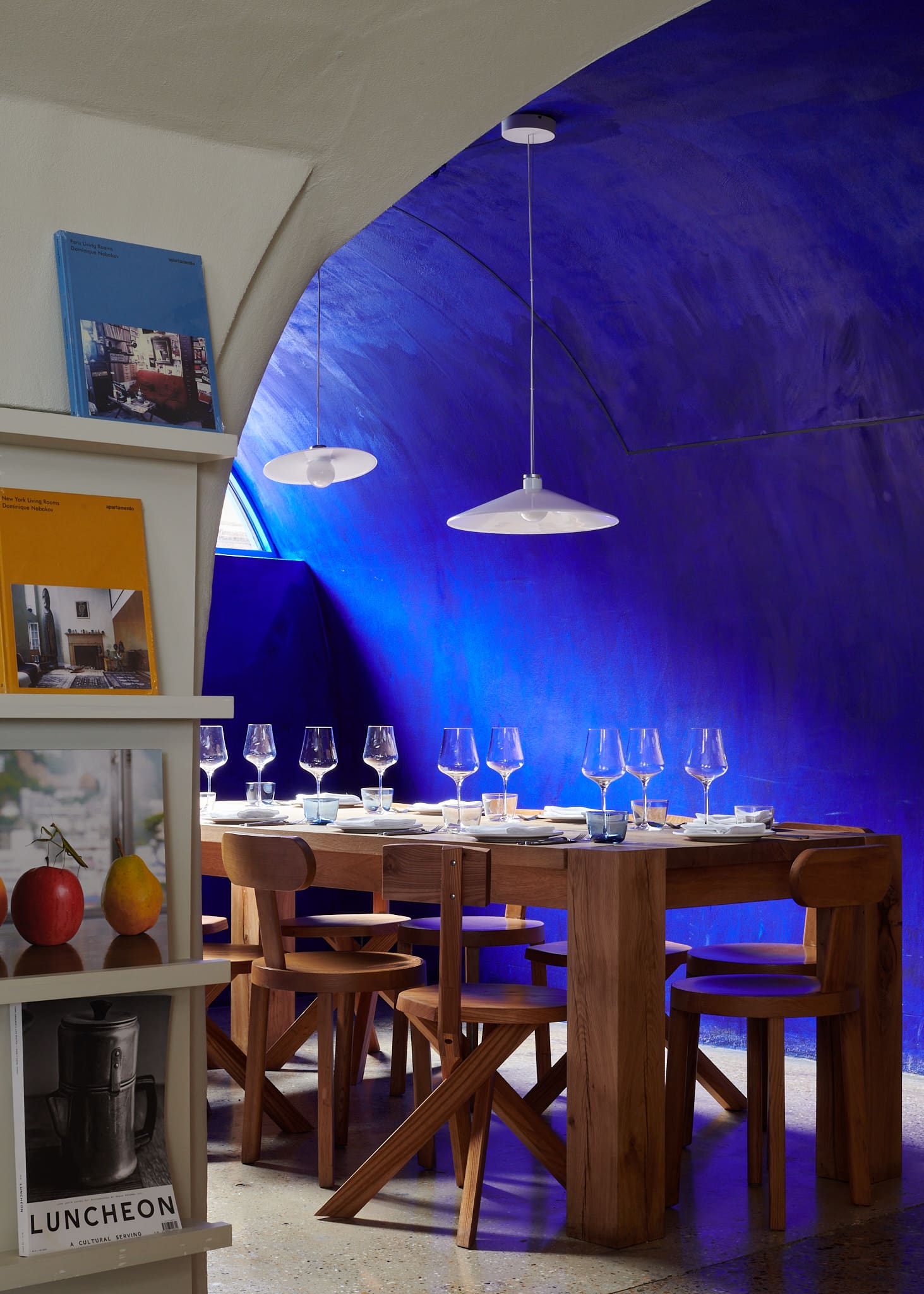 The best restaurants in Hackney | A bright blue enclave at Planque restaurant, Haggerston