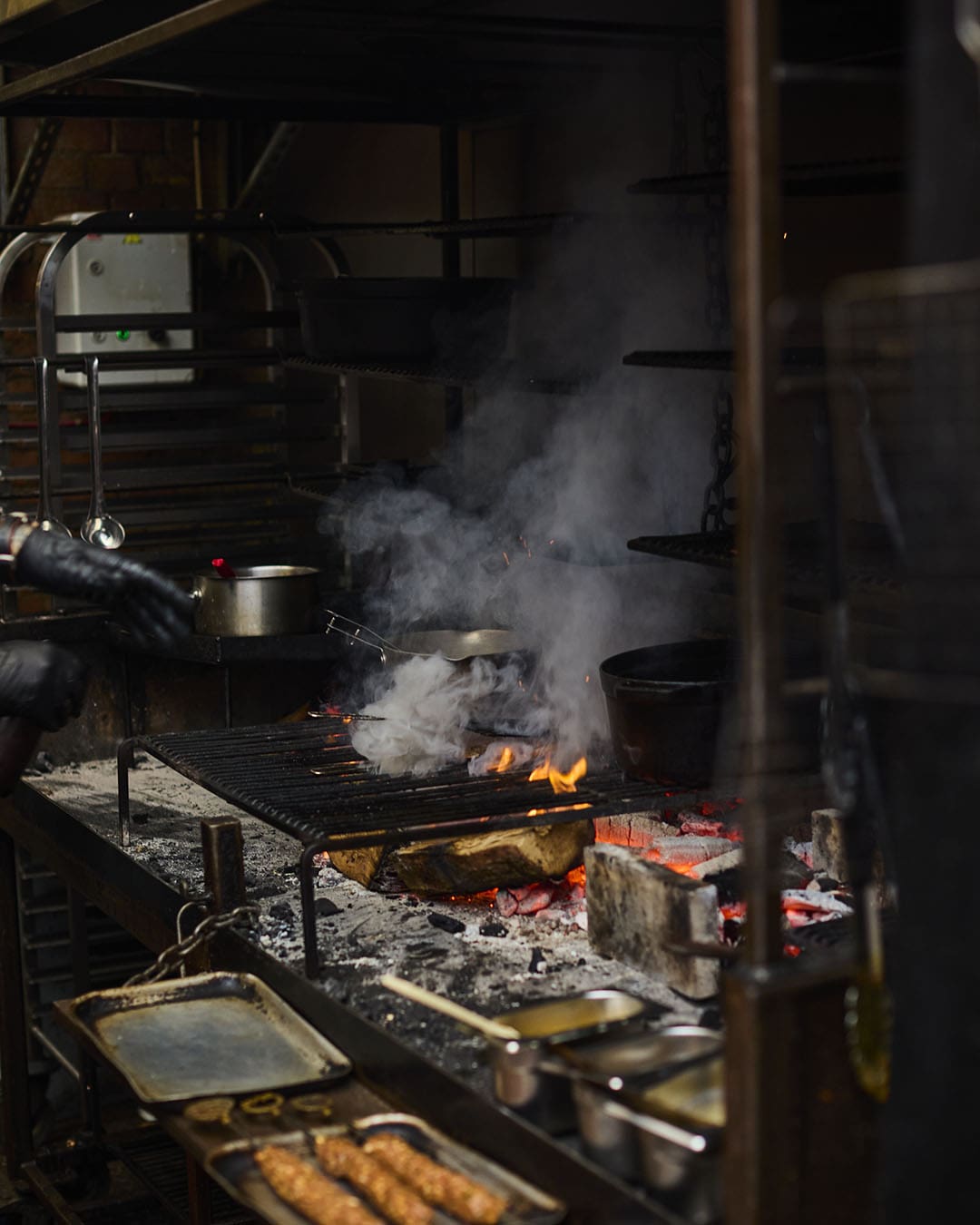 Fire cooking at Acme Fire Cult