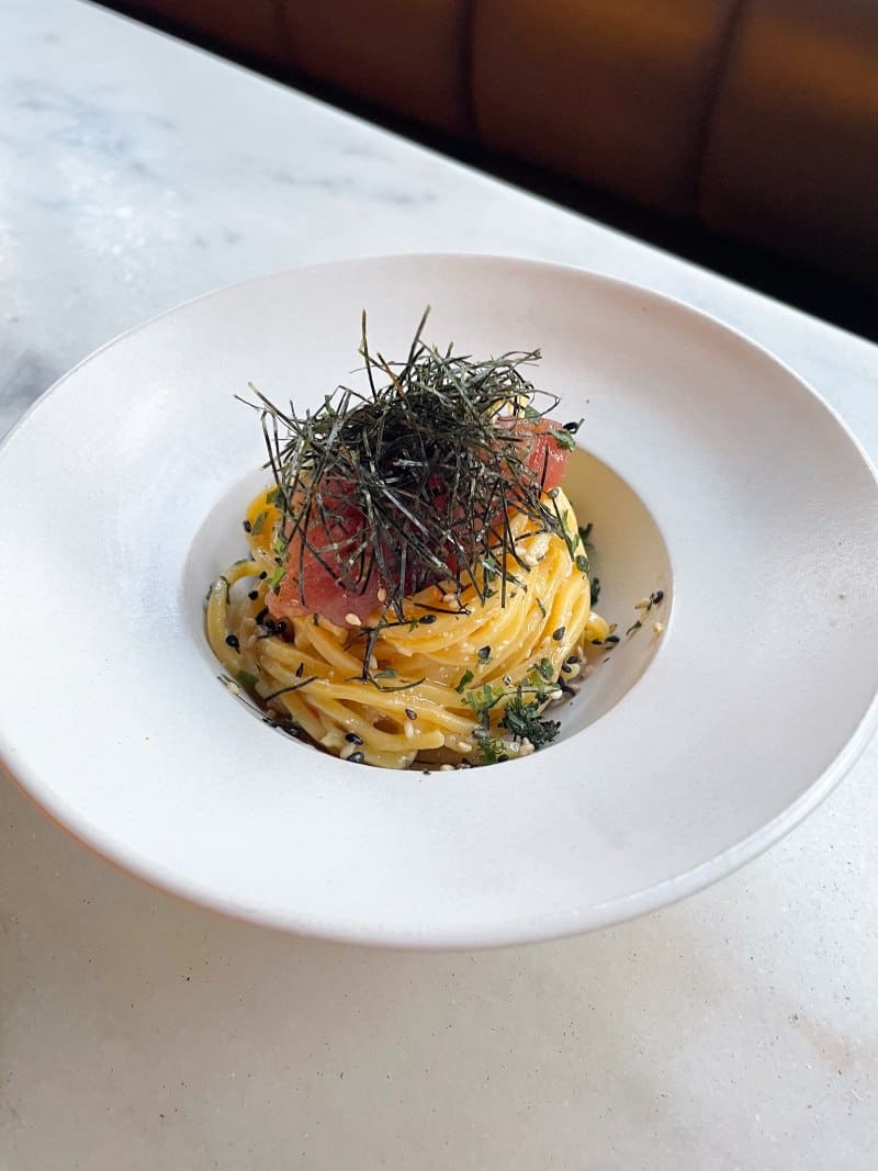 Angelina is known for its pasta dishes with a Japanese flex