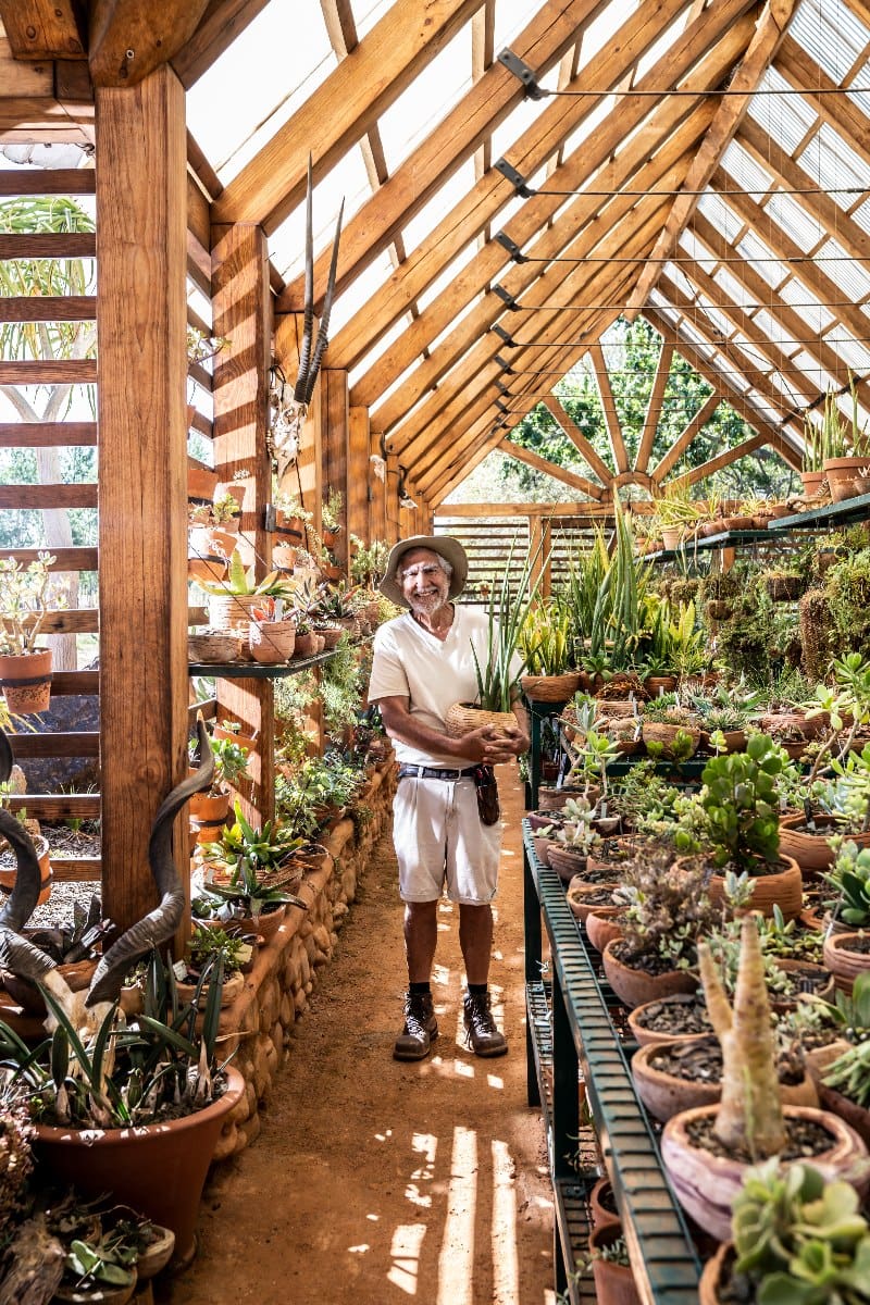 Dr. Ernst van Jaarsveld, master botanist of The Newt in Somerset.