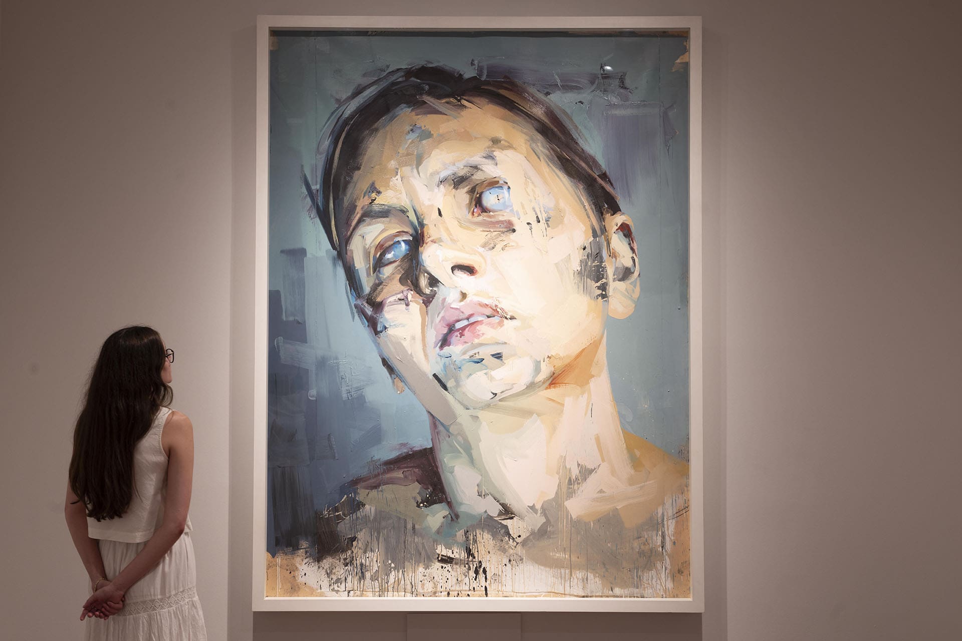 Gallery views of Jenny Saville: The Anatomy of Painting at the National Portrait Gallery. Photo graphy by David Parry