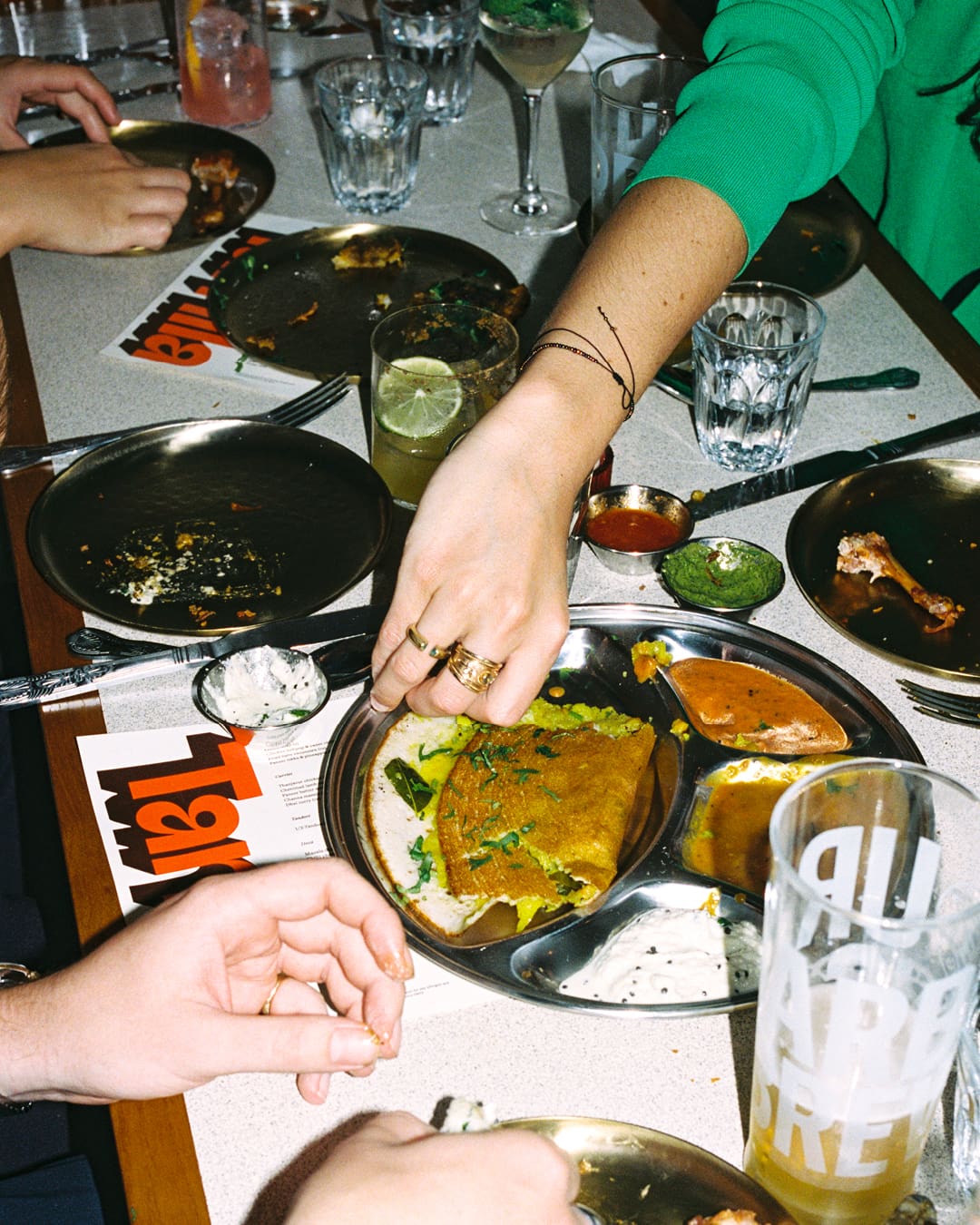 Modern Indian sharing plates at Tamila in Clapham