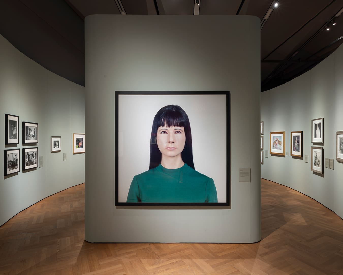 Gillian Wearing self portrait displayed at Fragile Beauty exhibition at V&A