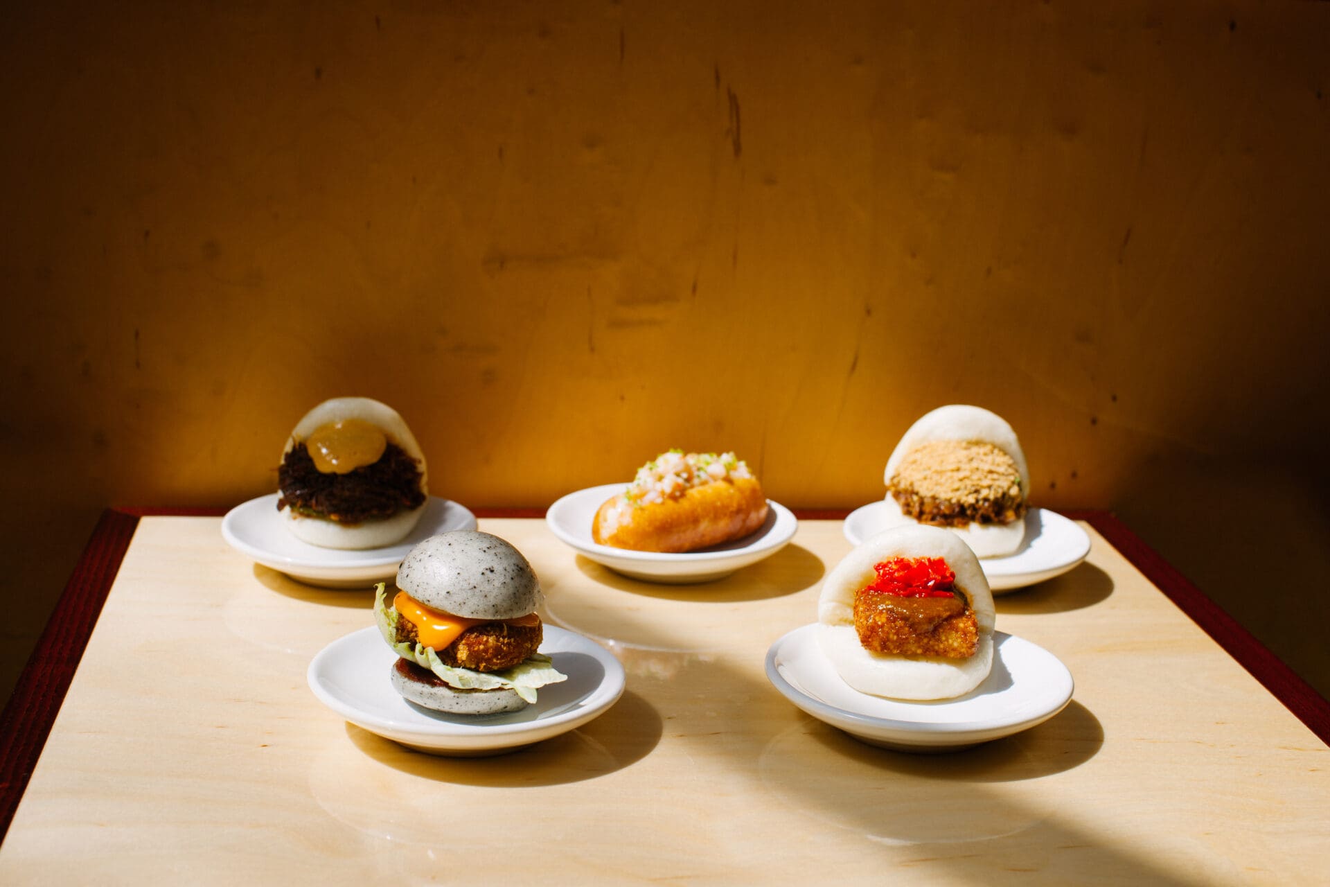 Best London restaurants | A selection of the unique bao available at Bao Borough, from classic options like pork to tiny fried chicken burgers