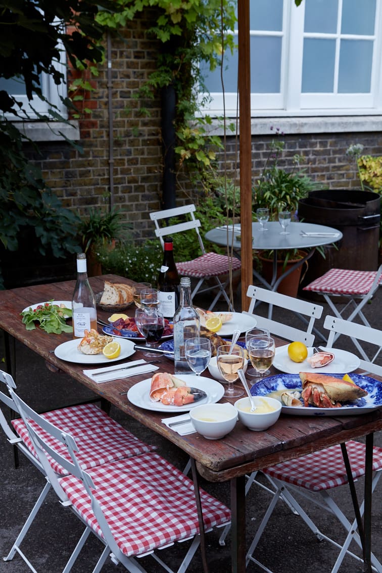 Best outdoor restaurants in London | A spread of seasonal British cooking at Rochelle Canteen