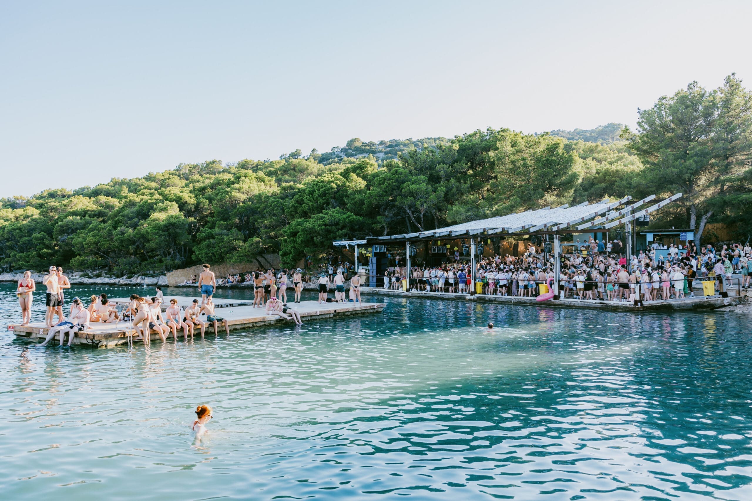 Take a dip between DJ sets at Love International in Croatia