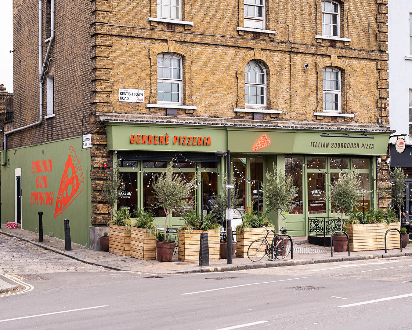 Exterior of Berberè Pizzeria in Kentish Town