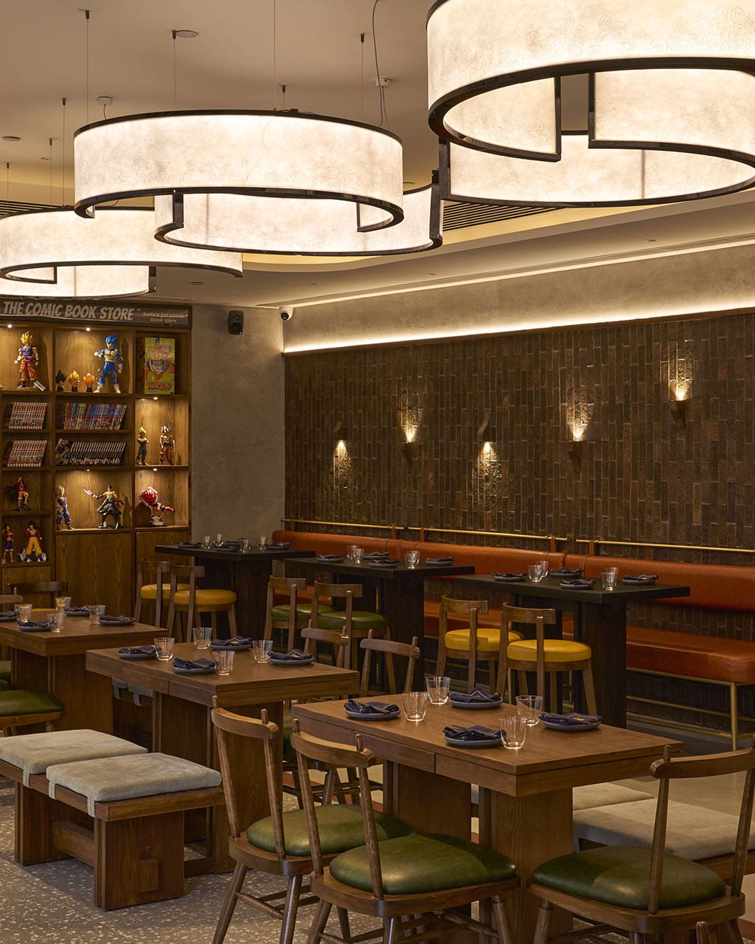 The earthy-toned interior at Supasan bar in Bandra, Mumbai