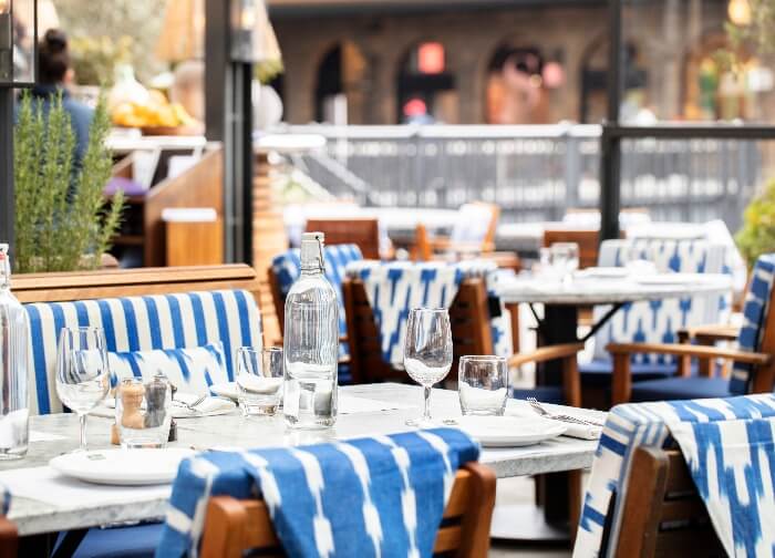 The best outdoor restaurants in London | The outdoor tables at Parrillan King's Cross