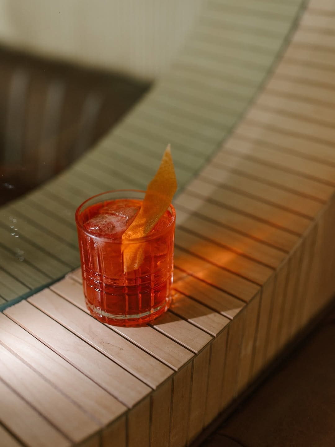 A glowing cocktail at Boozehounds in Palm Springs