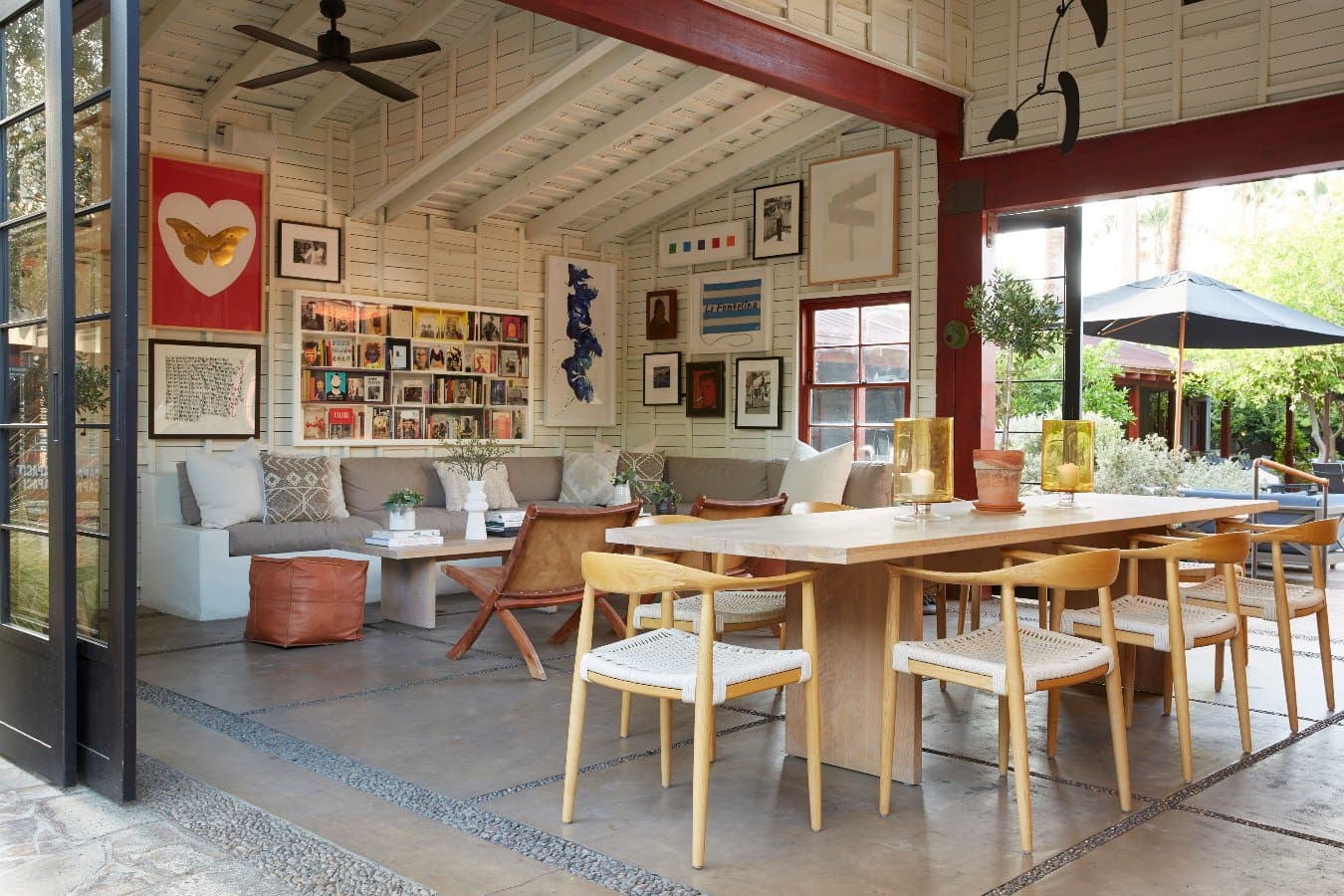 Rustic interiors at The Barn at Sparrow's Lodge