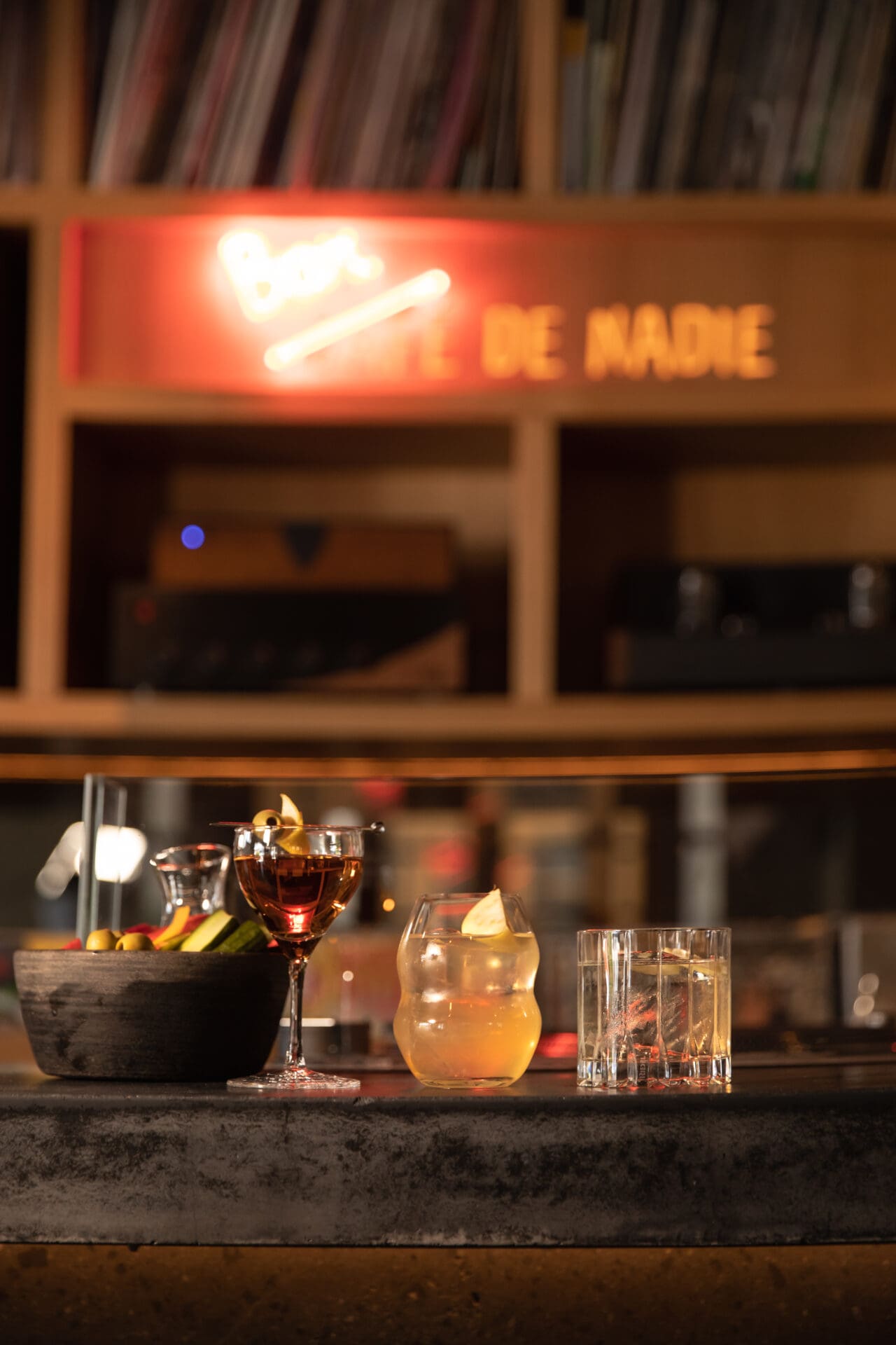 The best bars in Mexico City | Three cocktails on the bar at Café de Nadie