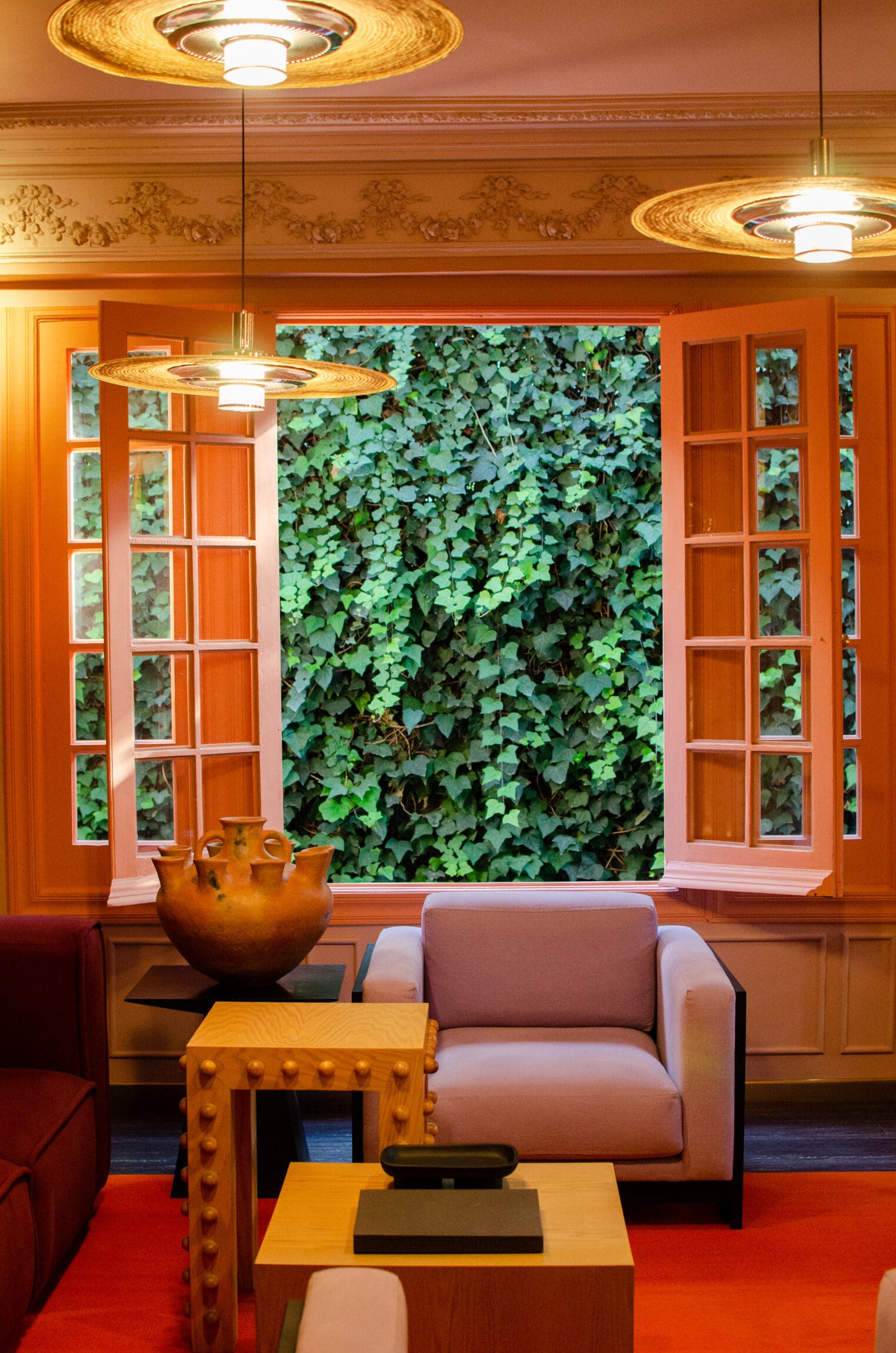 The best boutique hotels in Mexico City | Seating area in front of a window at Ignacio in Mexico City