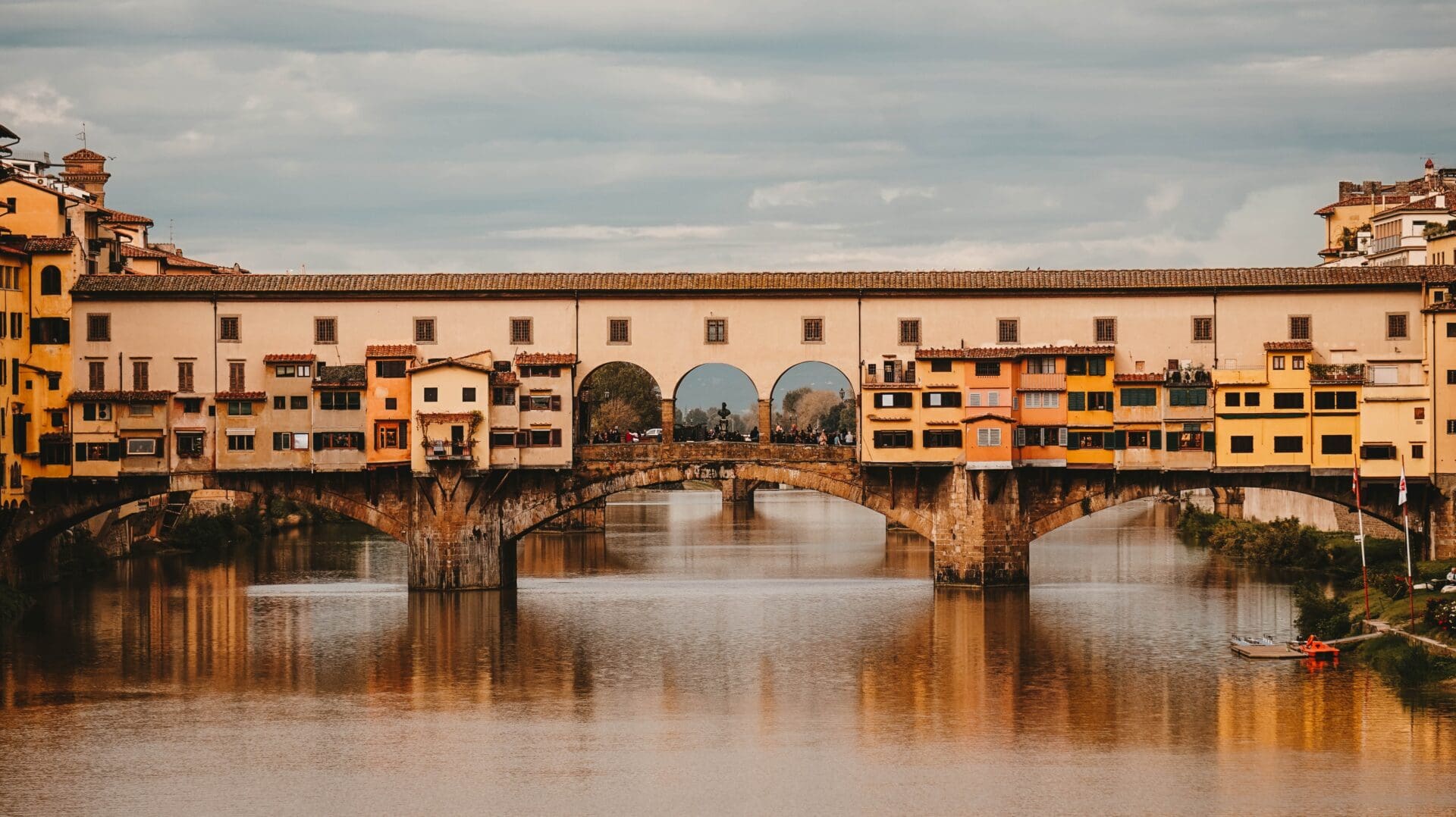 The best European cities for remote working | A view of the Ponte Vecchio in Florence at sunset.