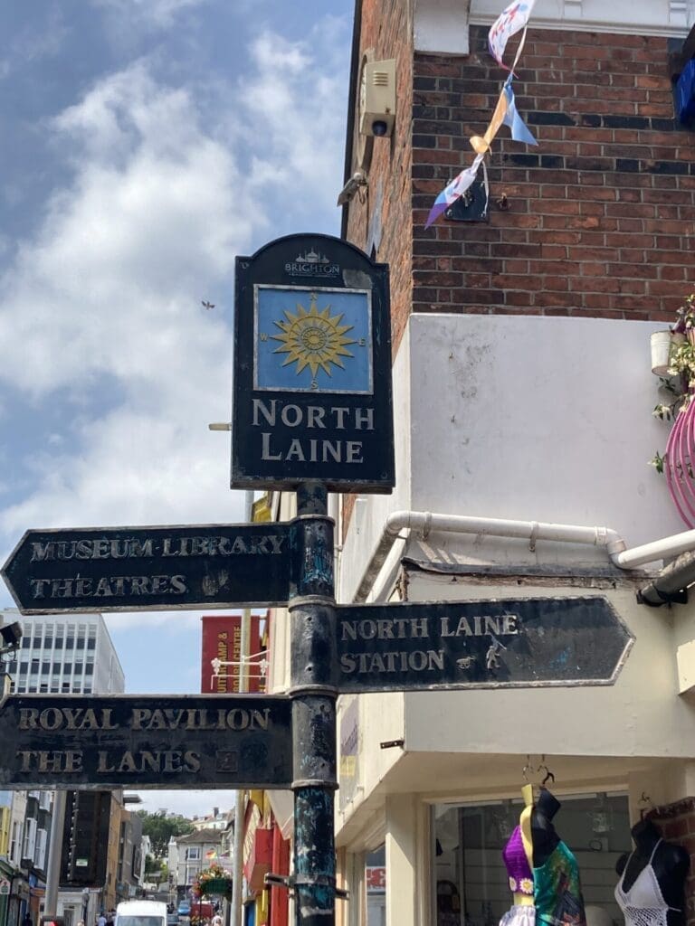 What to do in Brighton | The North Laine sign