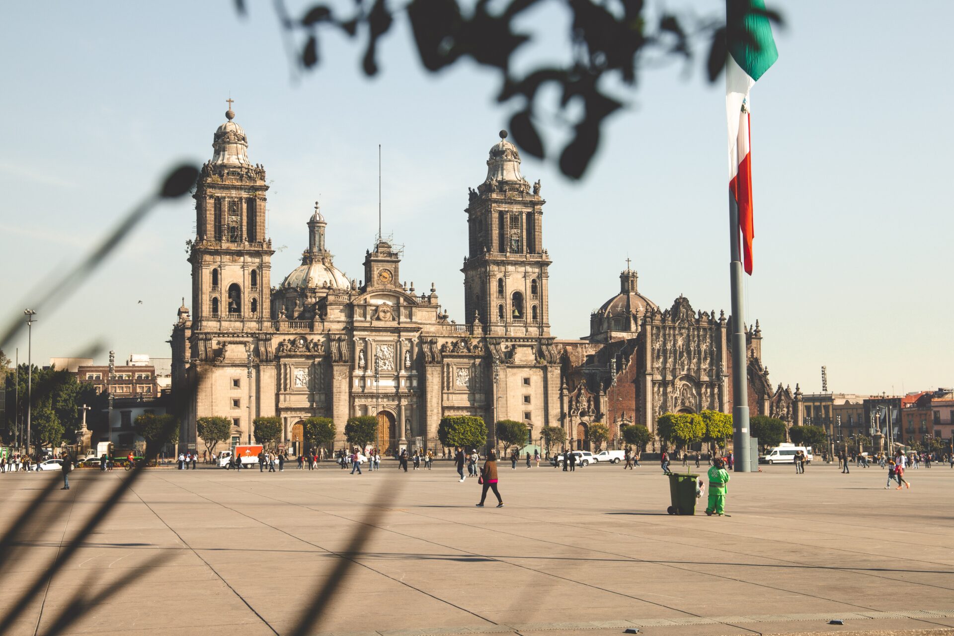 A local's guide to Mexico City | A view of the colonial style cathedral in Mexico City's central square, or Zocalo