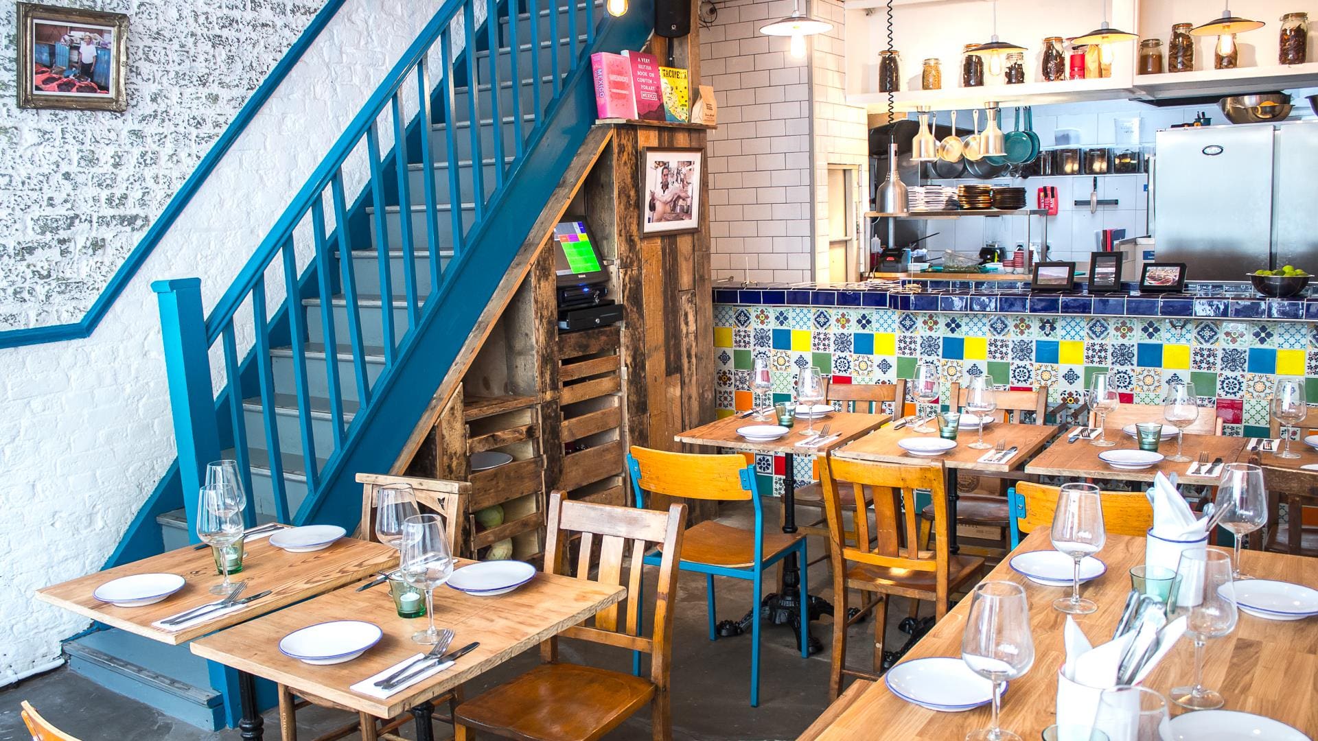 The best restaurants in London Bridge and Borough | Santo Remedio's brightly coloured interior