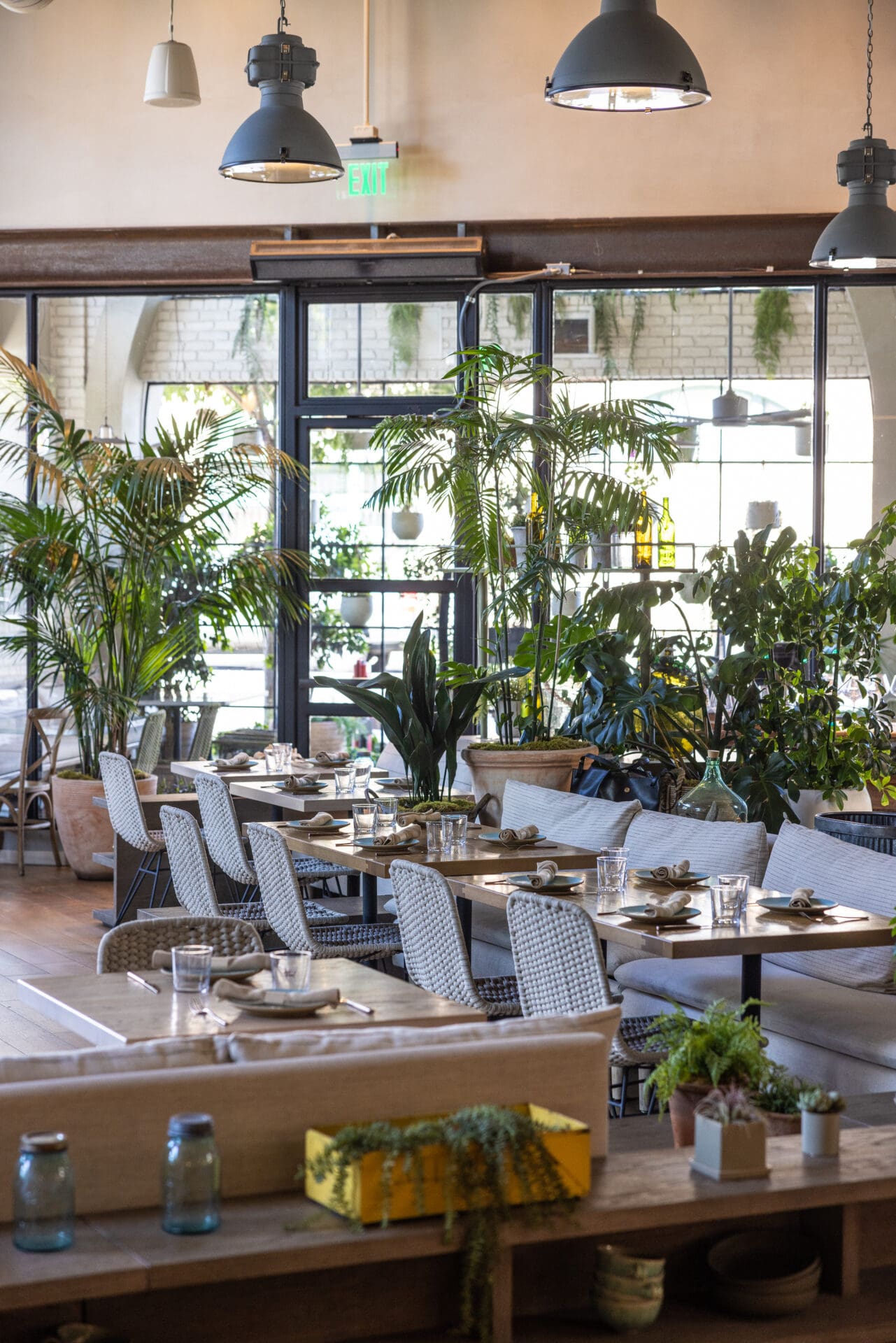 Best restaurants LA Arts District | A row of tables at The Girl & The Goat