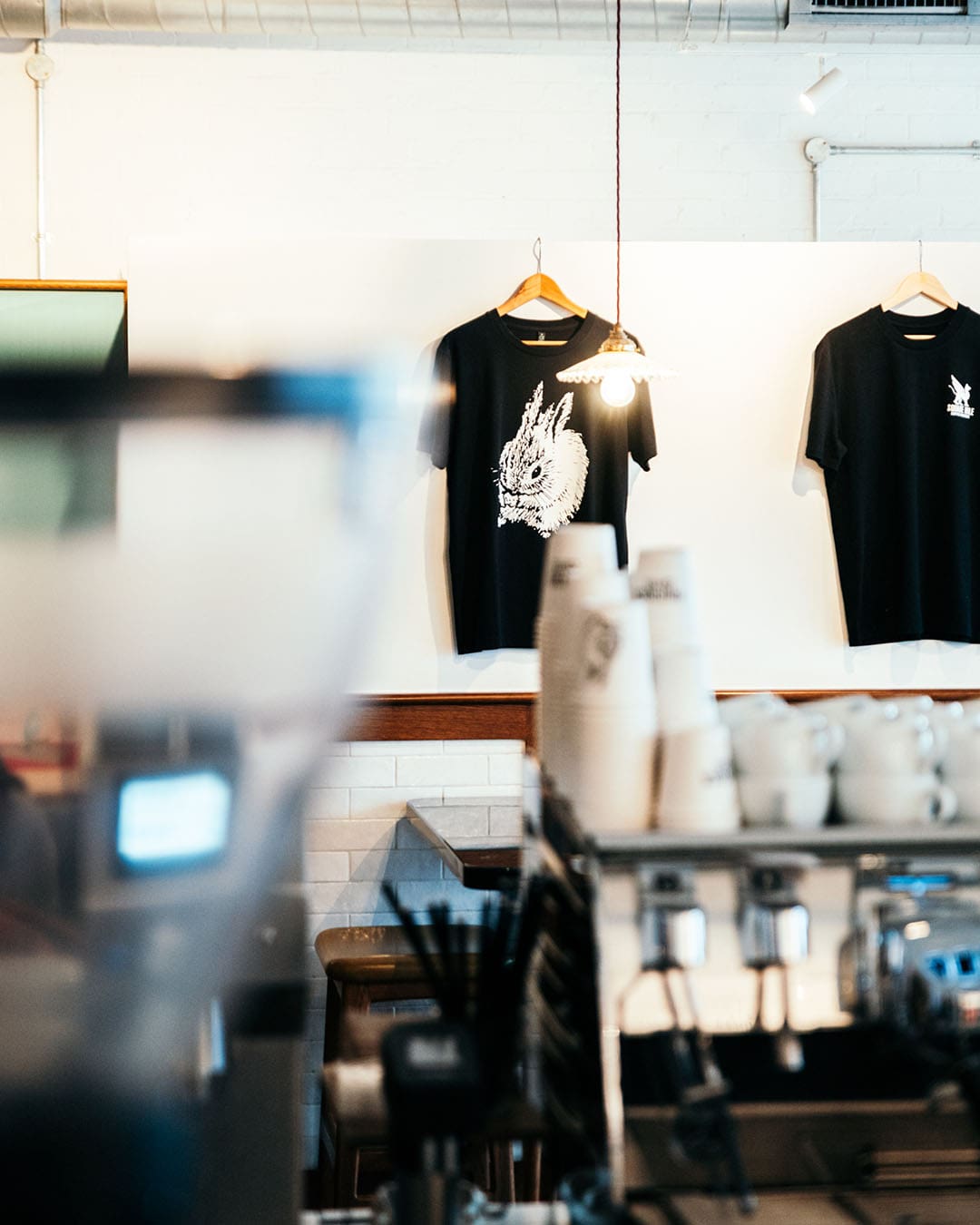 Interior of Prufrock, coffee shop on Leather Lane