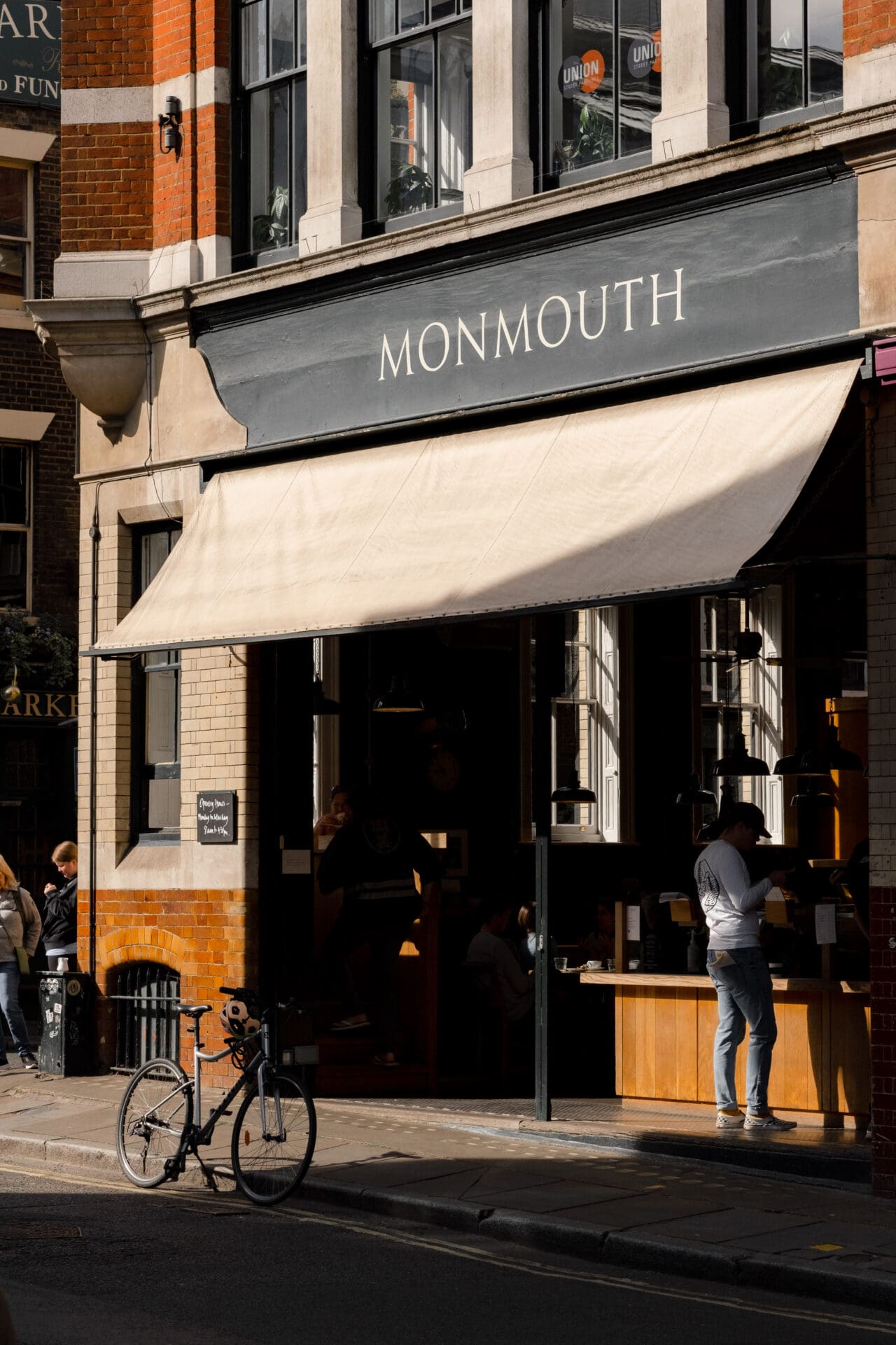 The best coffee shops in London | The exterior of Monmouth Coffee Shop