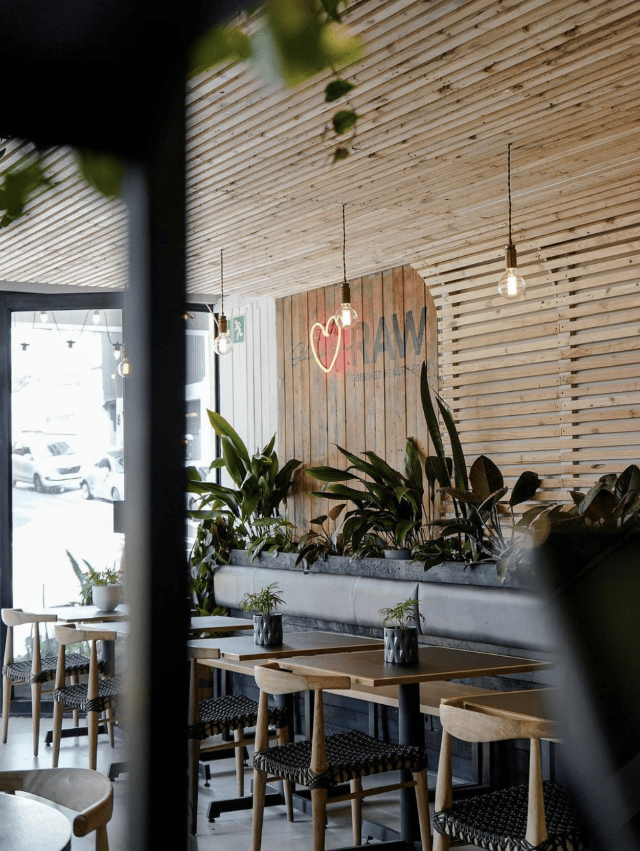 Interiors at checkter’s Raw, Sea Point