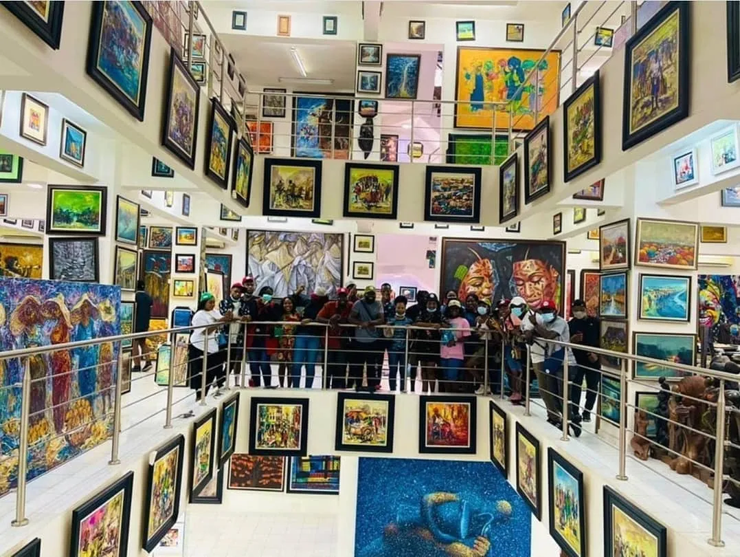 The best art galleries in Lagos | Nike Art Gallery has art pieces on almost every inch of wall space