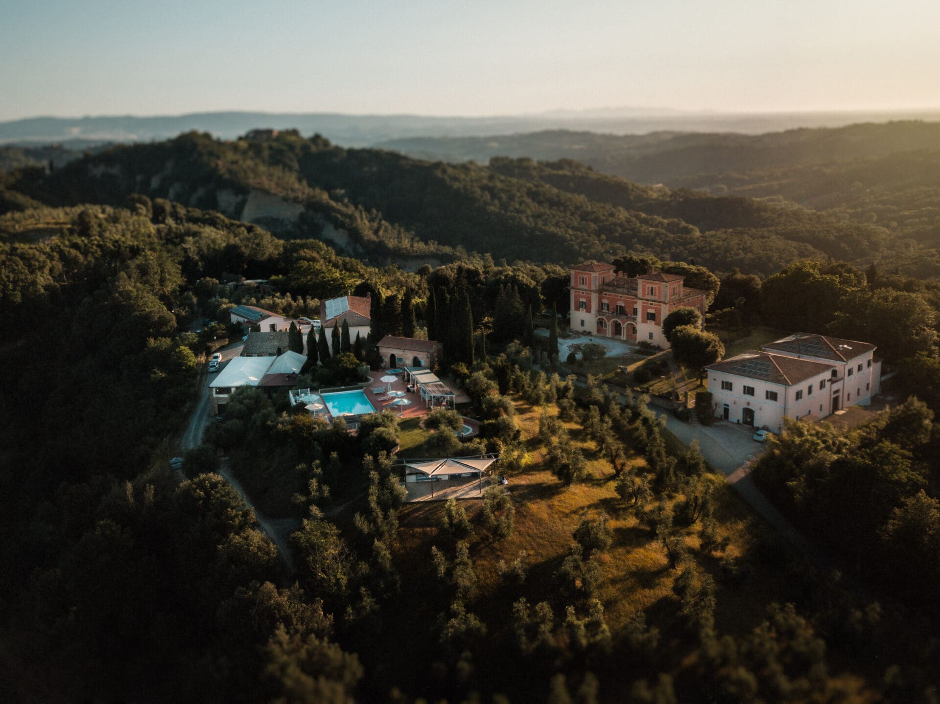 Inside Villa Lena: an art retreat and hotel in the Tuscan hills | Overview of the Tuscany hills