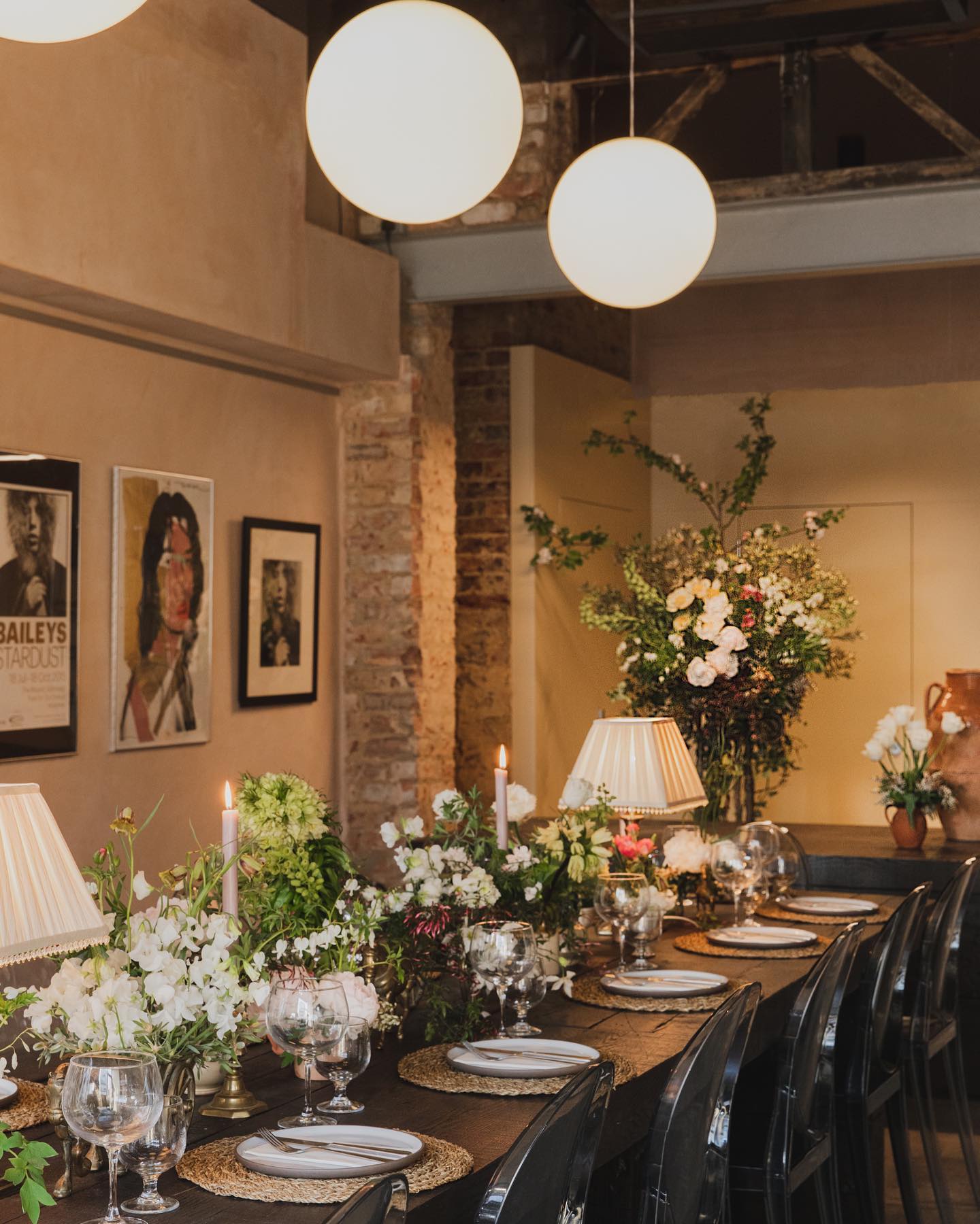 The best private dining rooms in London | The art-filled private dining room at Curious Kudu, Peckham