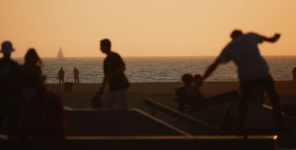 Focal Point, Erik Melvin | Skaters at the beach in sunset at LA. Photo by Erik Melvin