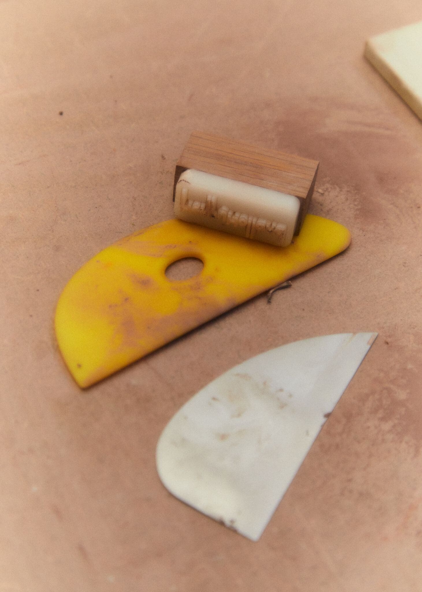 In the studio with Henry Holland | Tools scattered on a workbench in the studio.