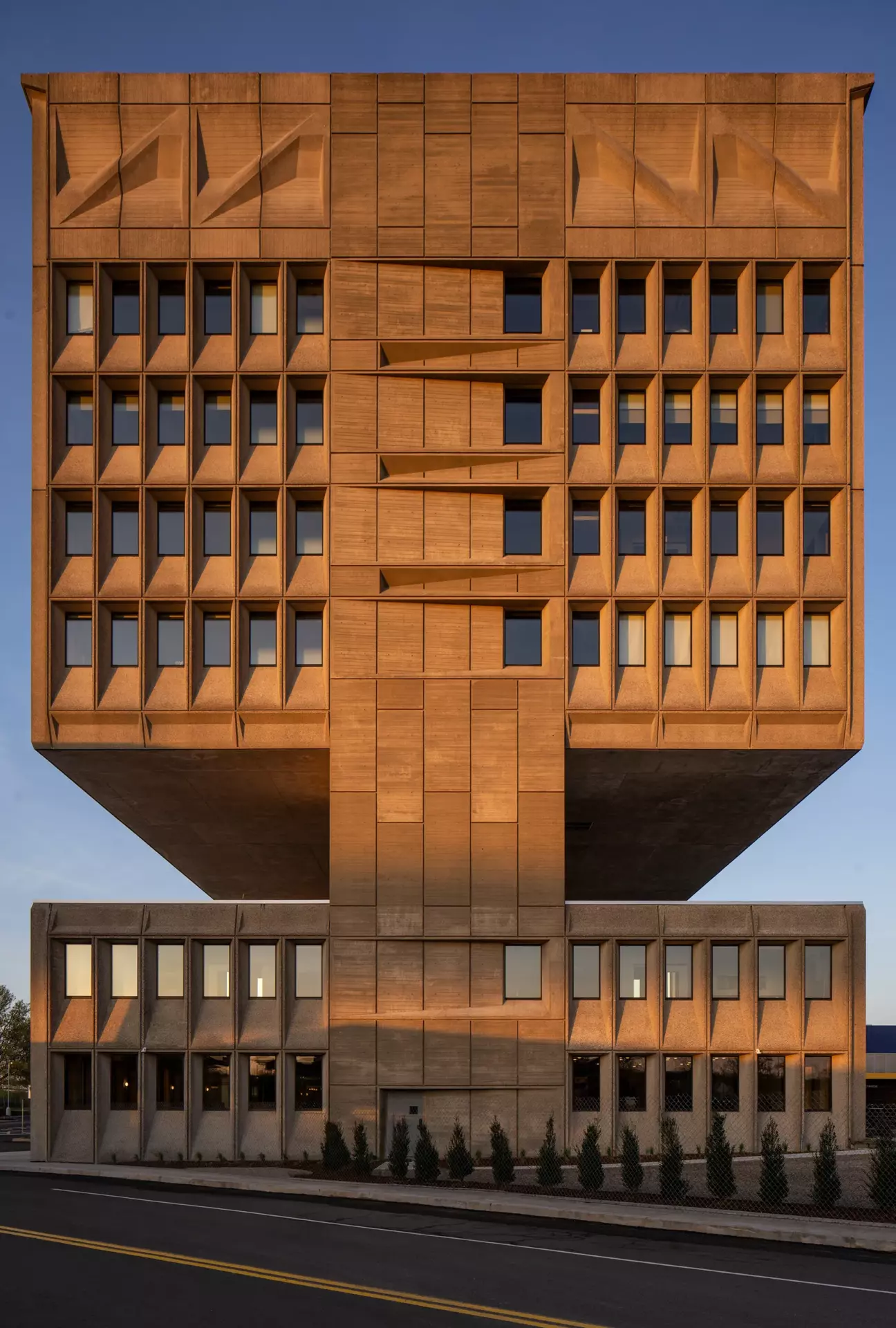 Sustainable hotels | The brutalist exterior of Hotel Marcel, New Haven