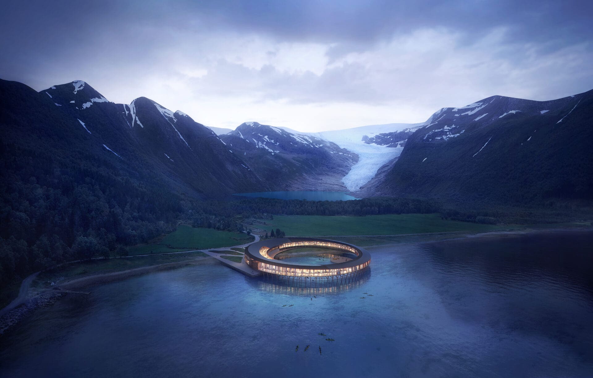 How can hotels be more sustainable? | Six Senses Svart Hotel above the Holandsfjorden fjord