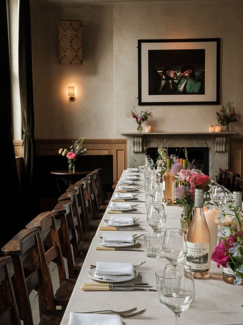 The best private dining rooms in London | The private dining room at The Pelican uses an earth-tone palette