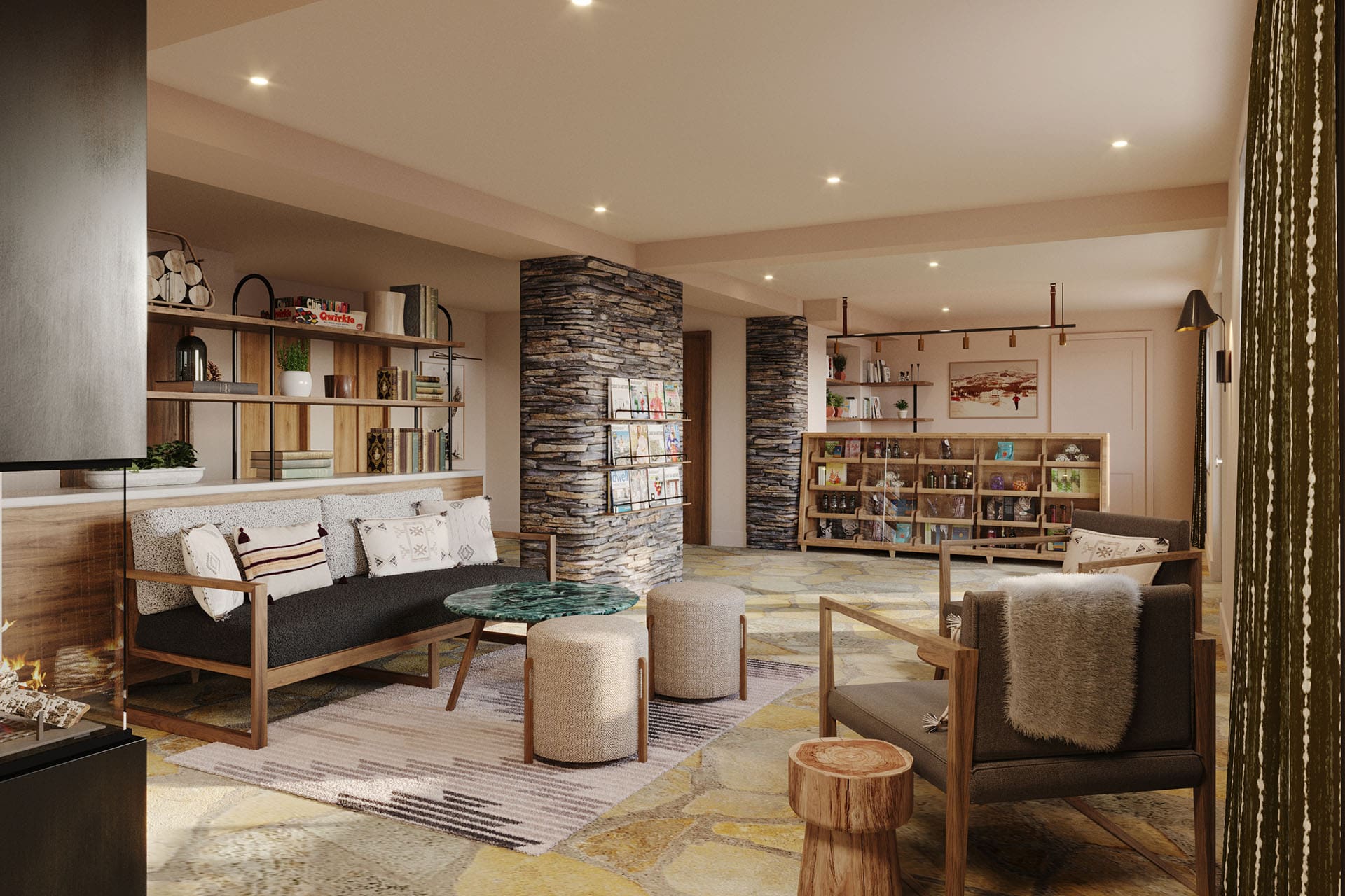 Thoughtful reception details at Faern Crans Montana