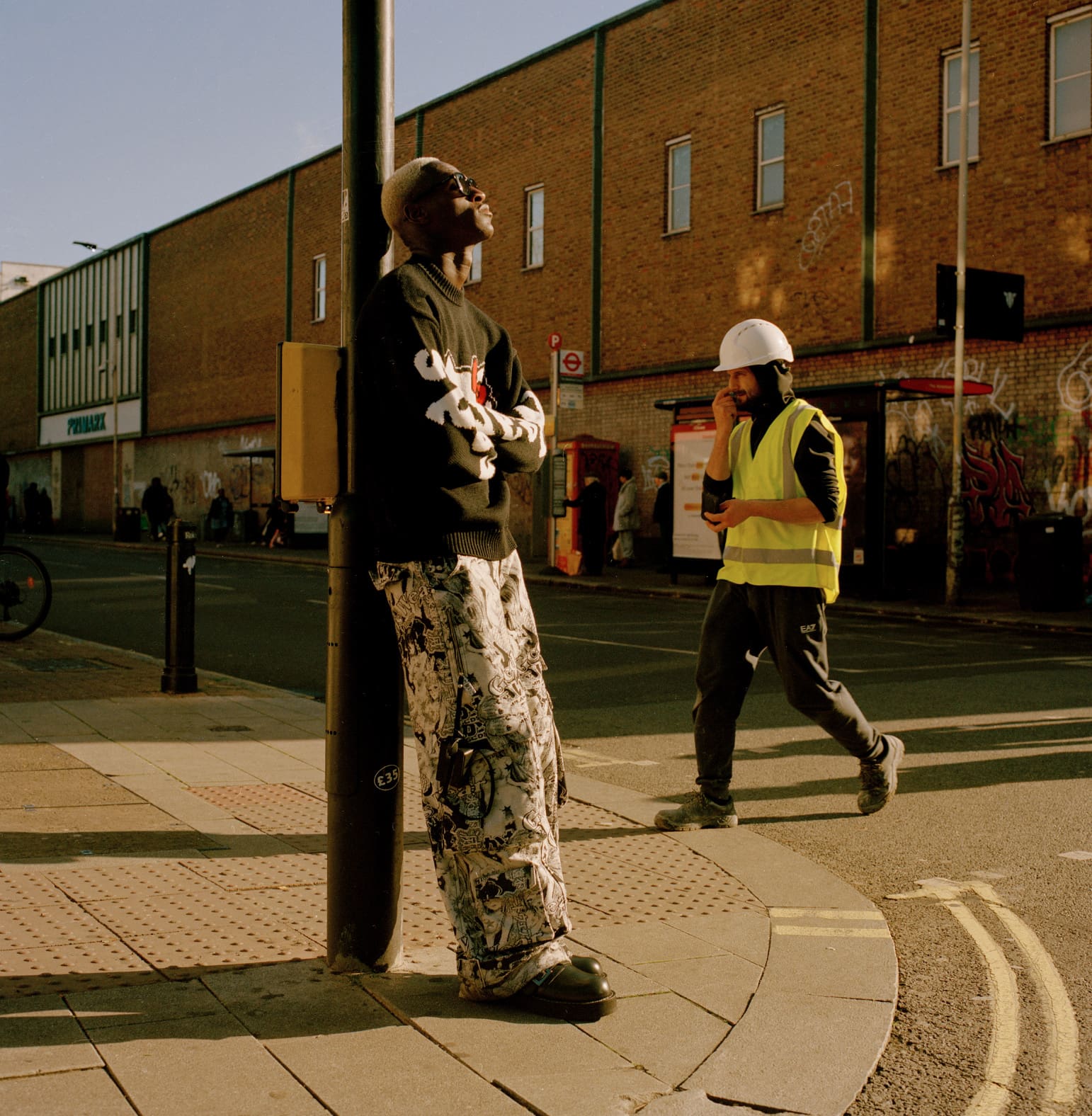 The Flag Twins | Kev and Karl Bonsu of The Flag Twins out and about in their hometown of Peckham