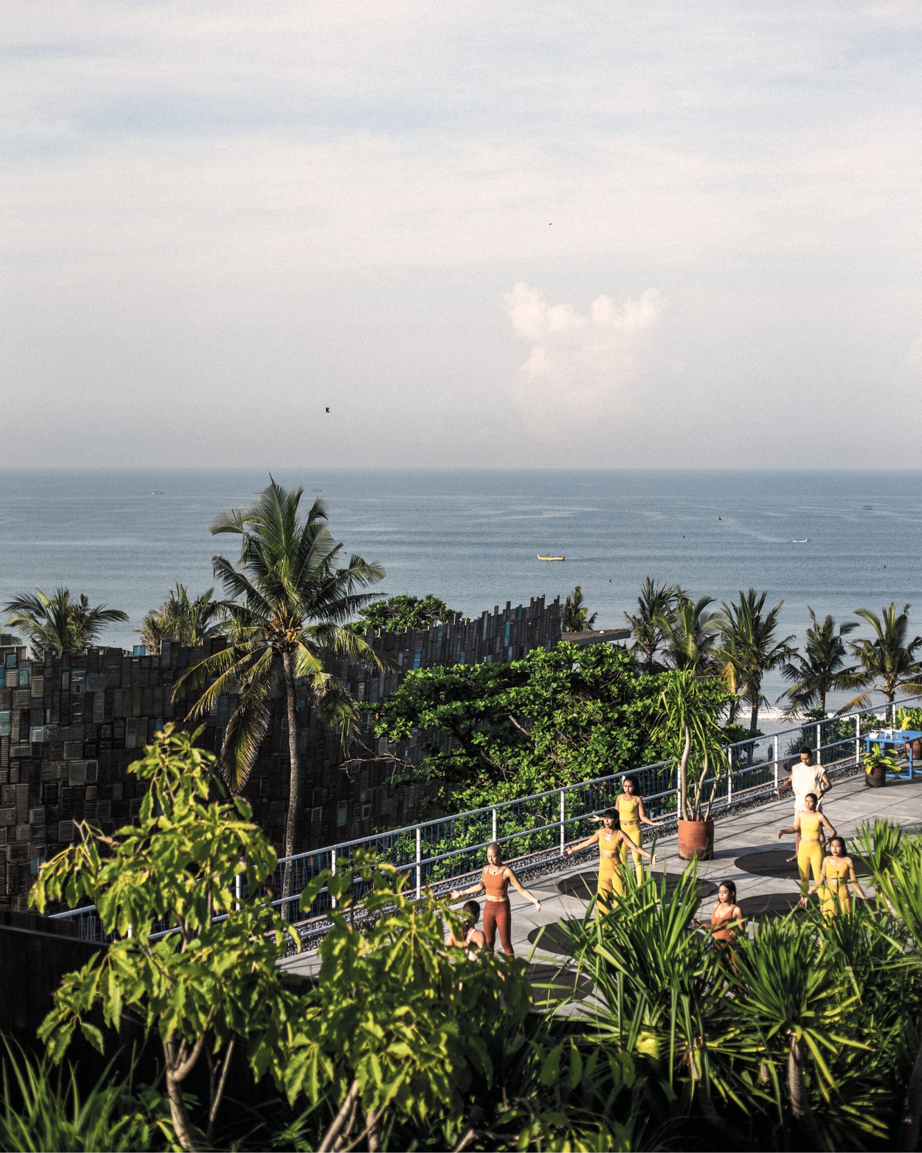 Outdoor meditation at Desa Potato Head in Seminyak, Bali