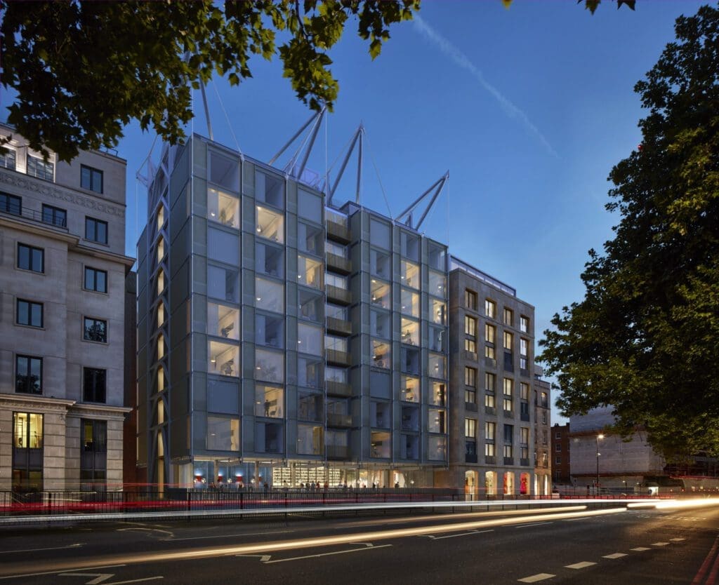 2023 hotel openings | The Emory modernist exterior, Knightsbridge London
