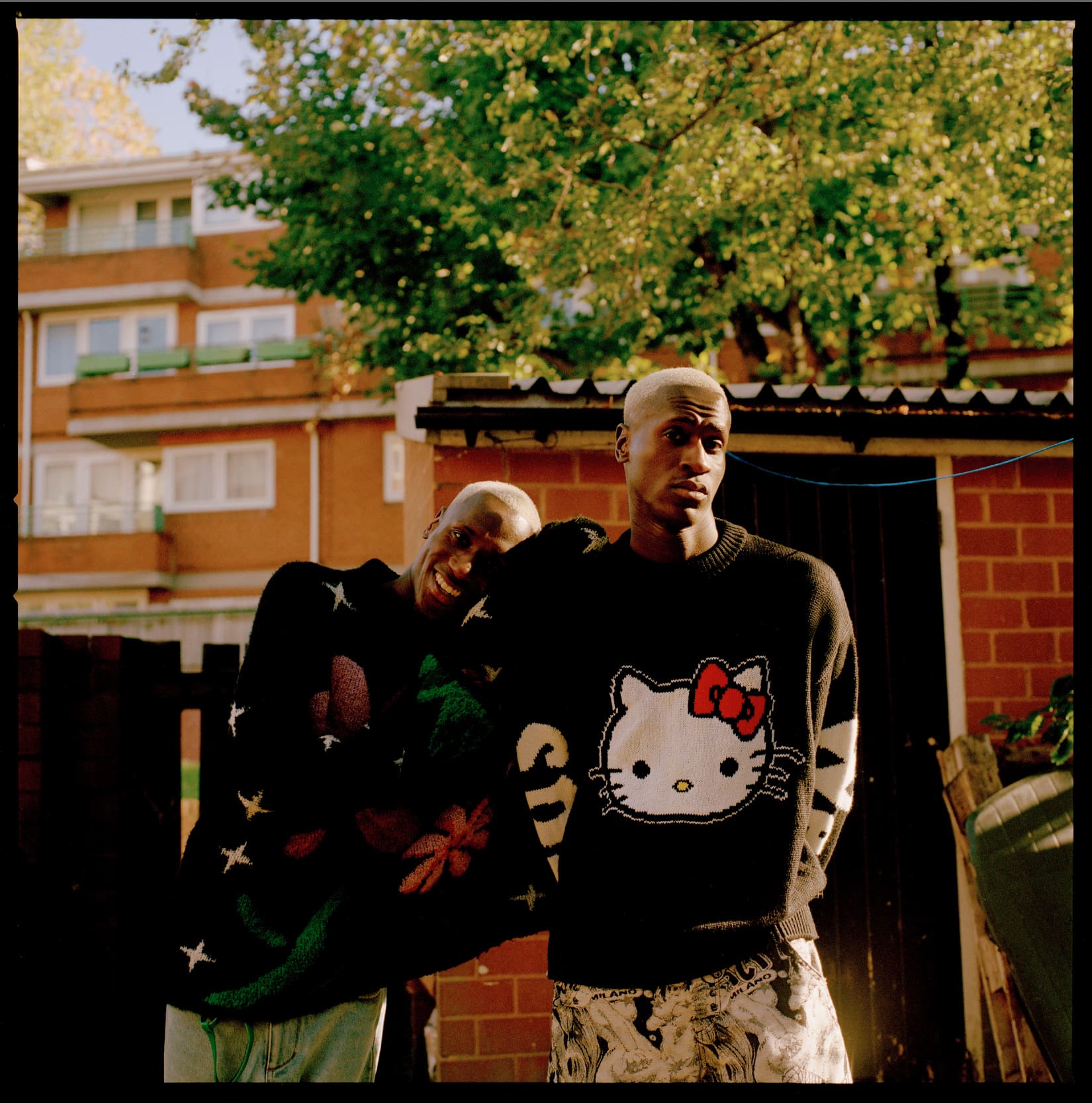 The Flag Twins | Kev and Karl Bonsu of The Flag Twins out and about in their hometown of Peckham