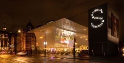The best art galleries in Amsterdam | the exterior of Stedelijk Museum Amsterdam