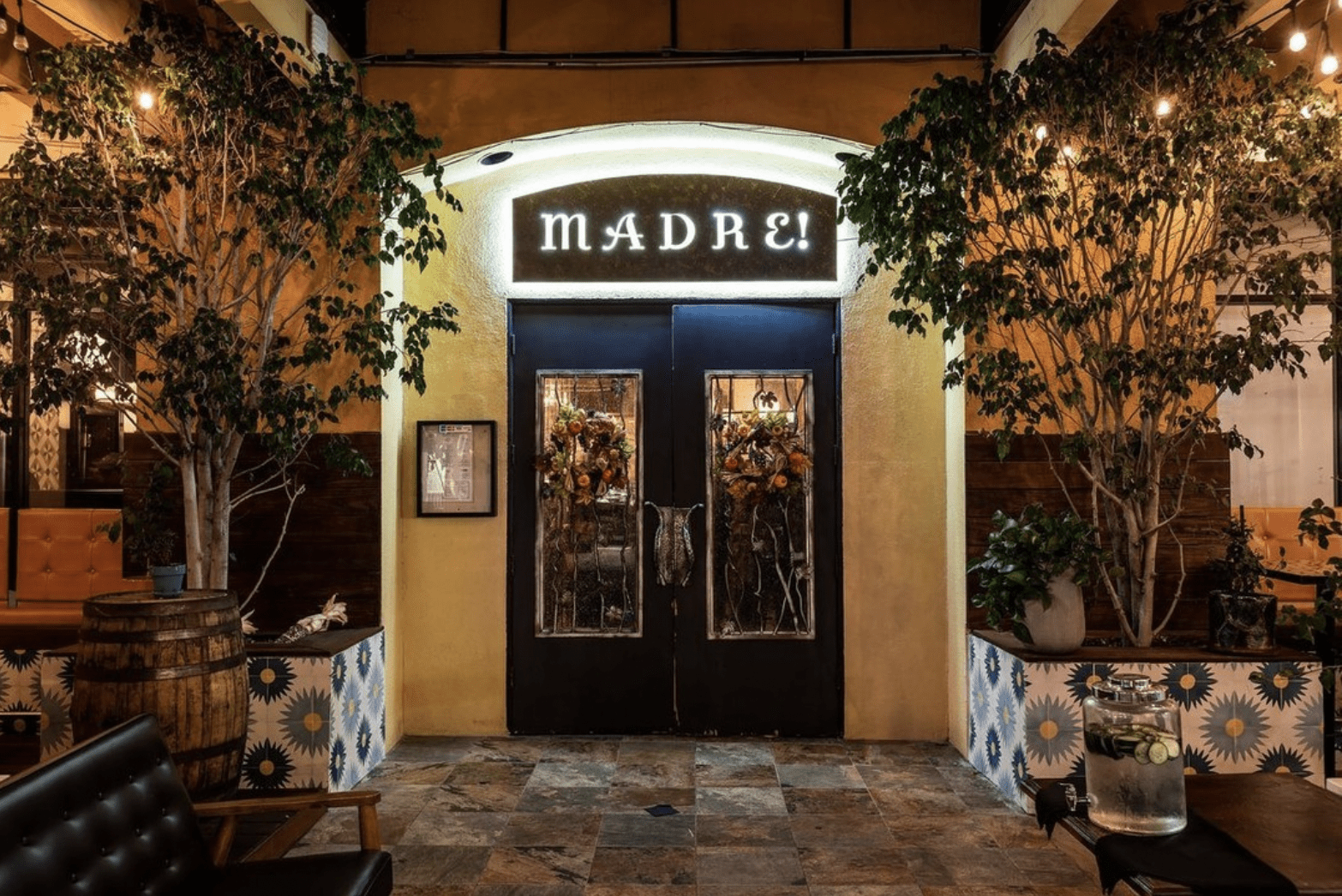 The exterior of Madre restaurant in Los Angeles