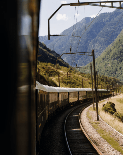 The return of European sleeper trains | The Venice Simplon Orient Express weaving its way through the mountains